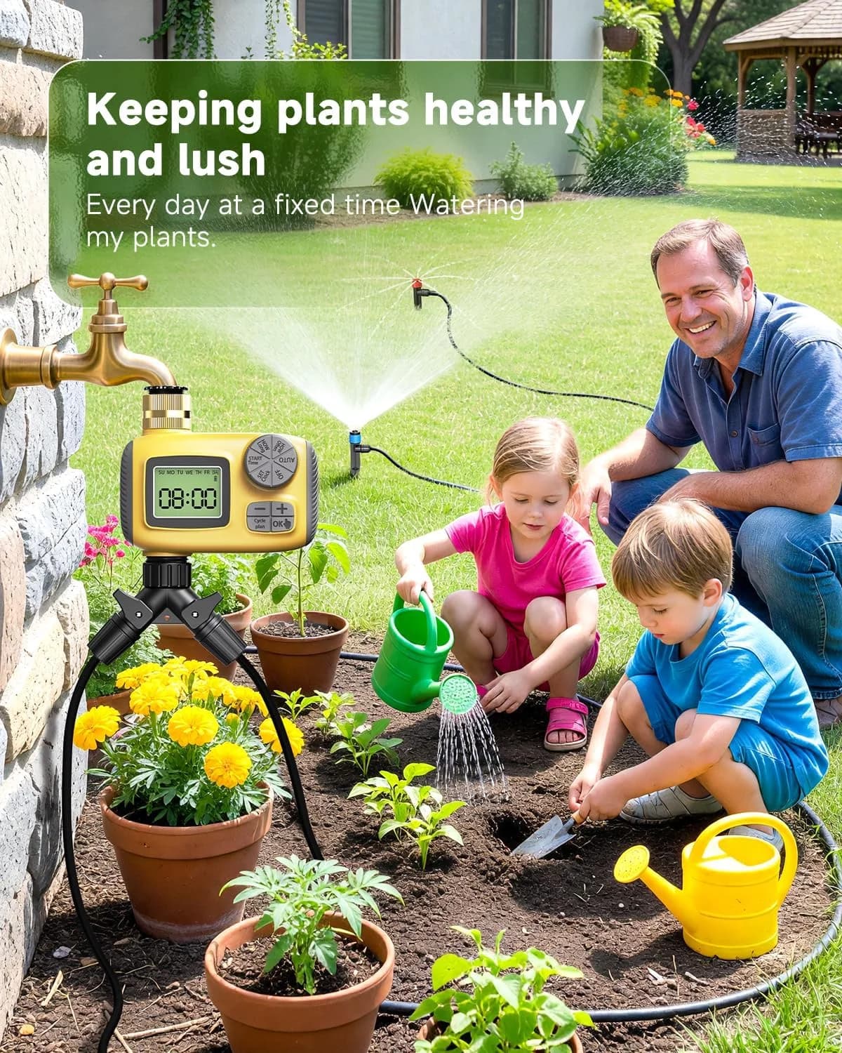 IrriNex 246 ft Drip Irrigation System Kit component view 8