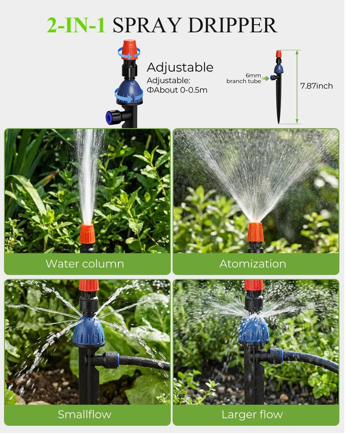 IrriNex 100 ft Drip Irrigation System Kit component view 4