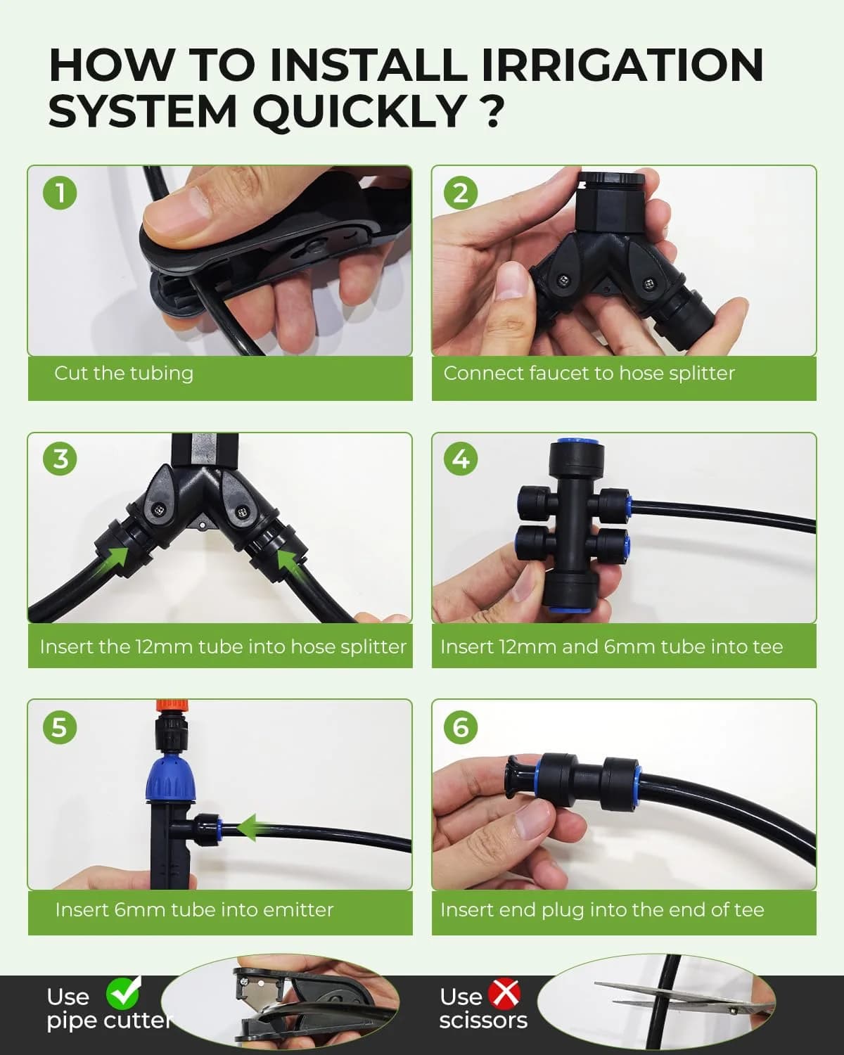 IrriNex 100 ft Drip Irrigation System Kit component view 8