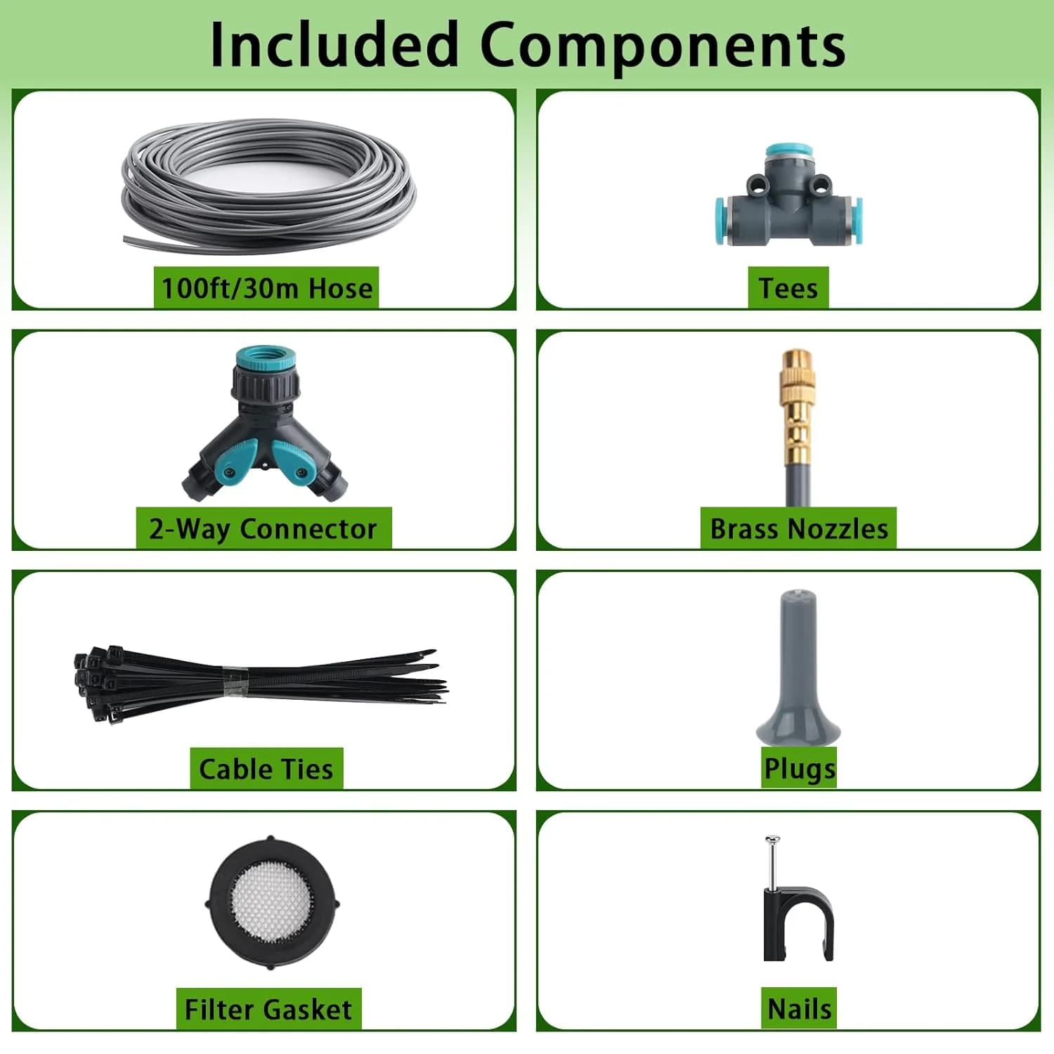 IrriNex 100 ft Drip Irrigation System Kit component view 2