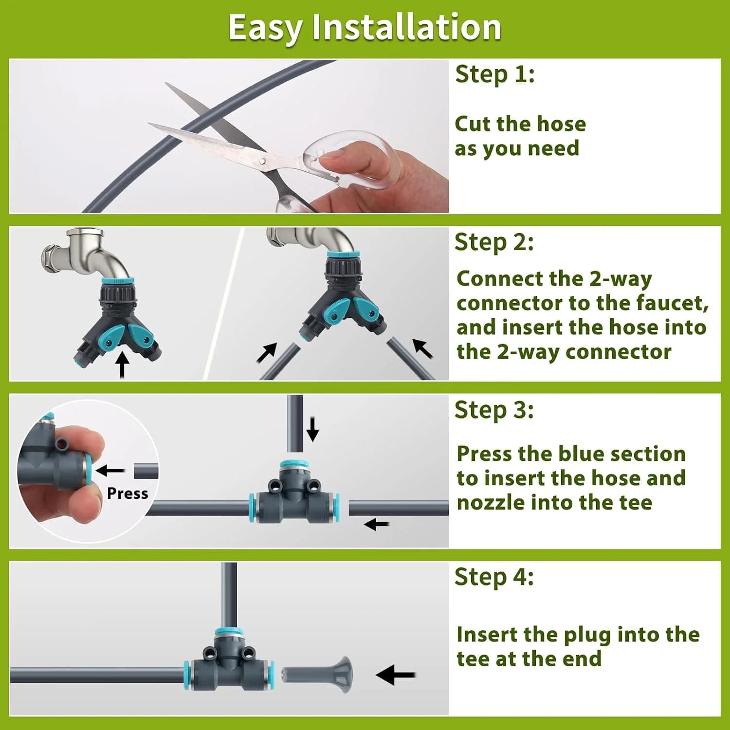 IrriNex 100 ft Drip Irrigation System Kit component view 6