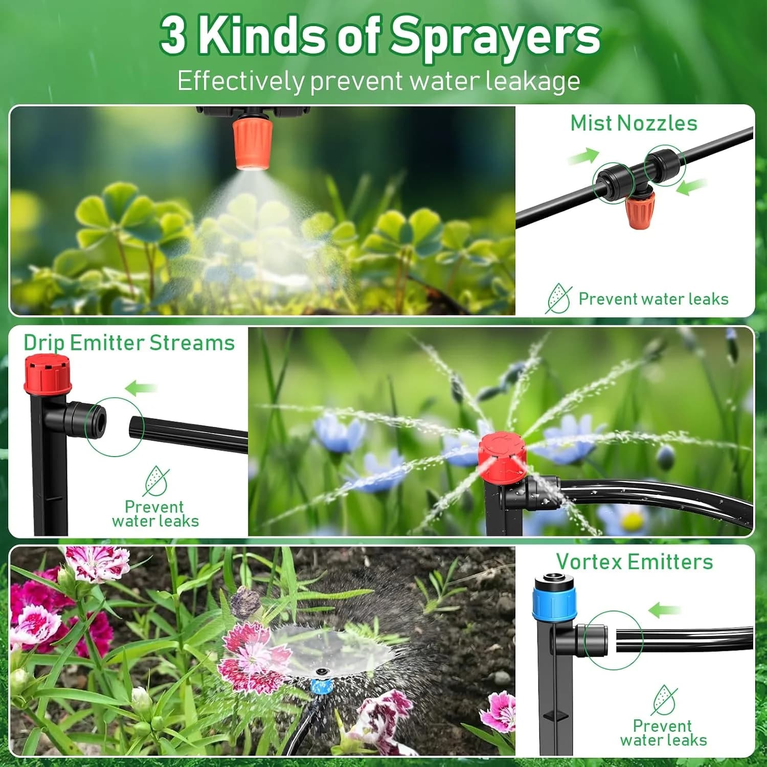 IrriNex 125 ft Drip Irrigation System Kit component view 2