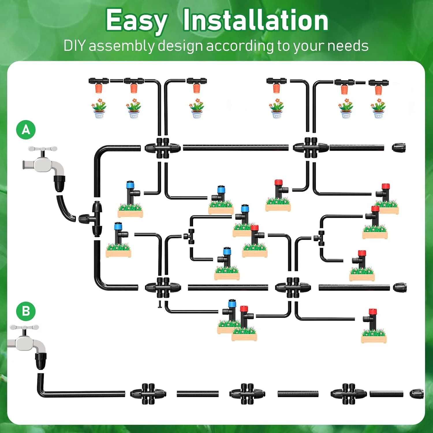 IrriNex 125 ft Drip Irrigation System Kit component view 6