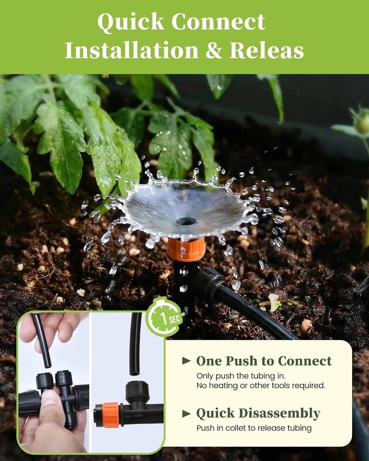 IrriNex 50 ft Drip Irrigation System Kit component view 4