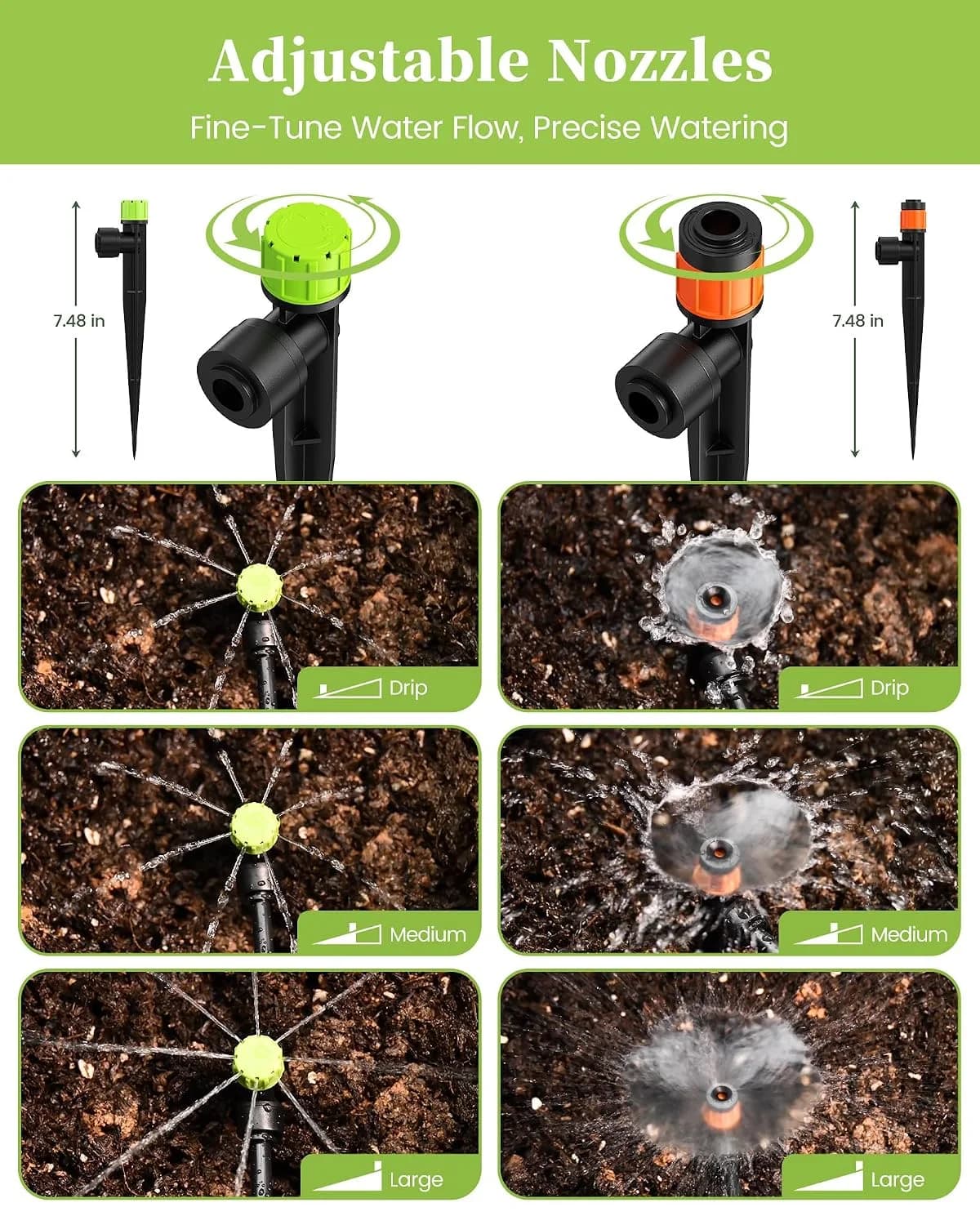 IrriNex 50 ft Drip Irrigation System Kit component view 5