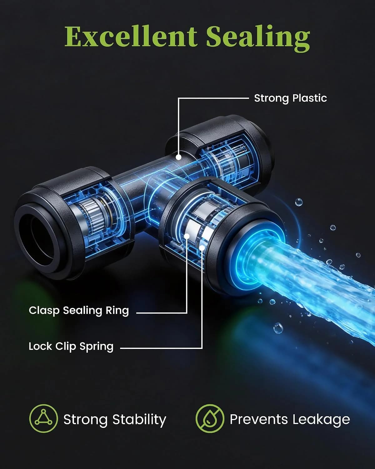IrriNex 50 ft Drip Irrigation System Kit component view 10