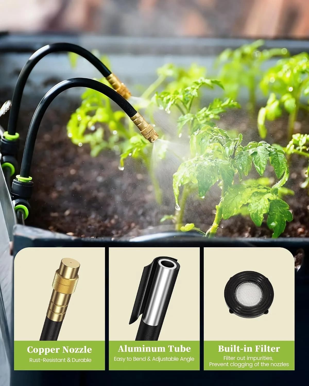 IrriNex 50 ft Drip Irrigation System Kit 100FT option view 2