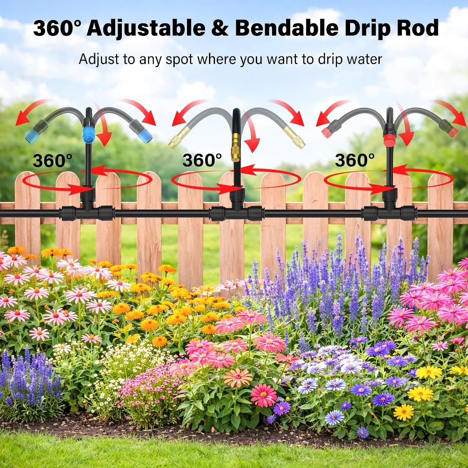 IrriNex 200 ft Garden Misting and Cooling Kit component view 2