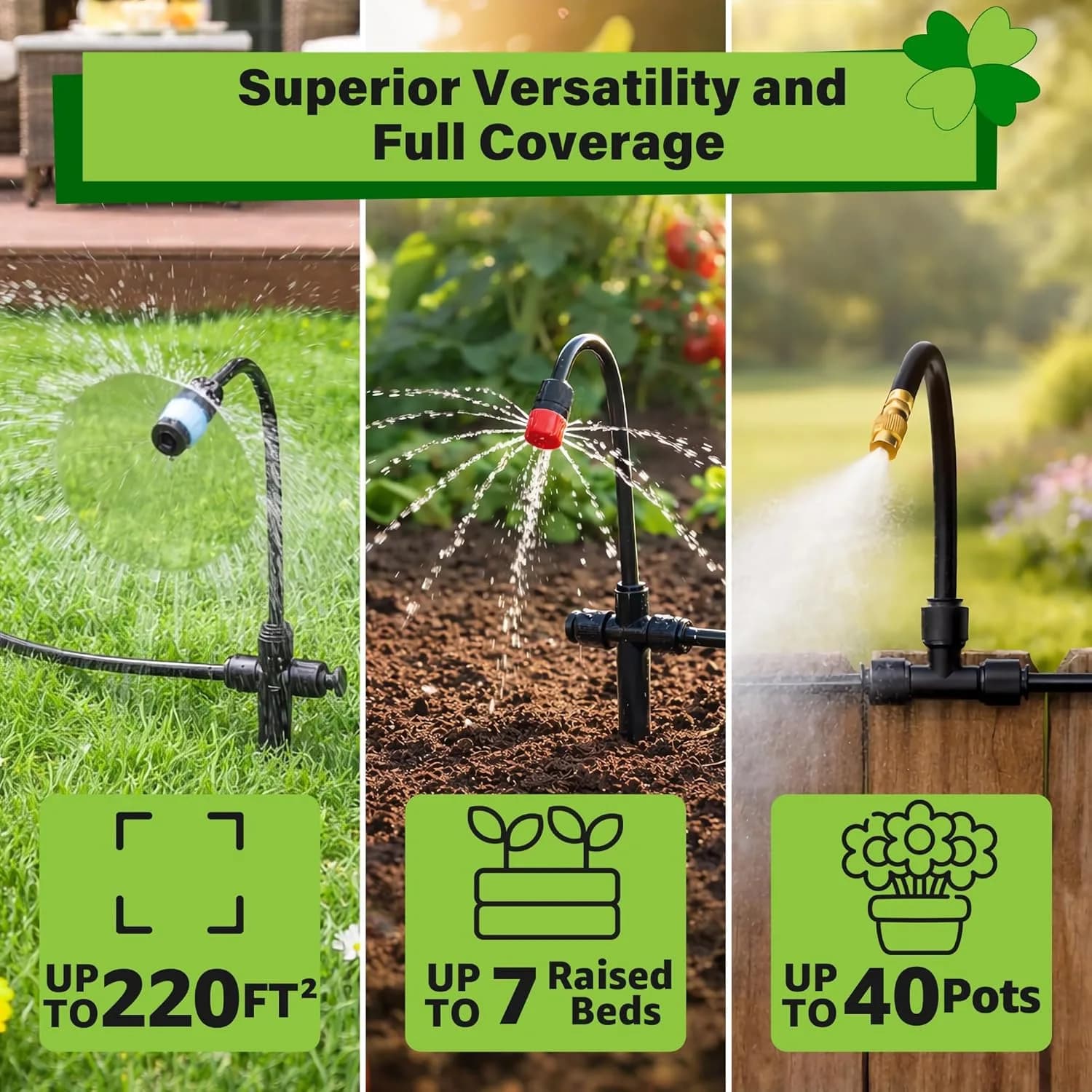 IrriNex 200 ft Garden Misting and Cooling Kit component view 4