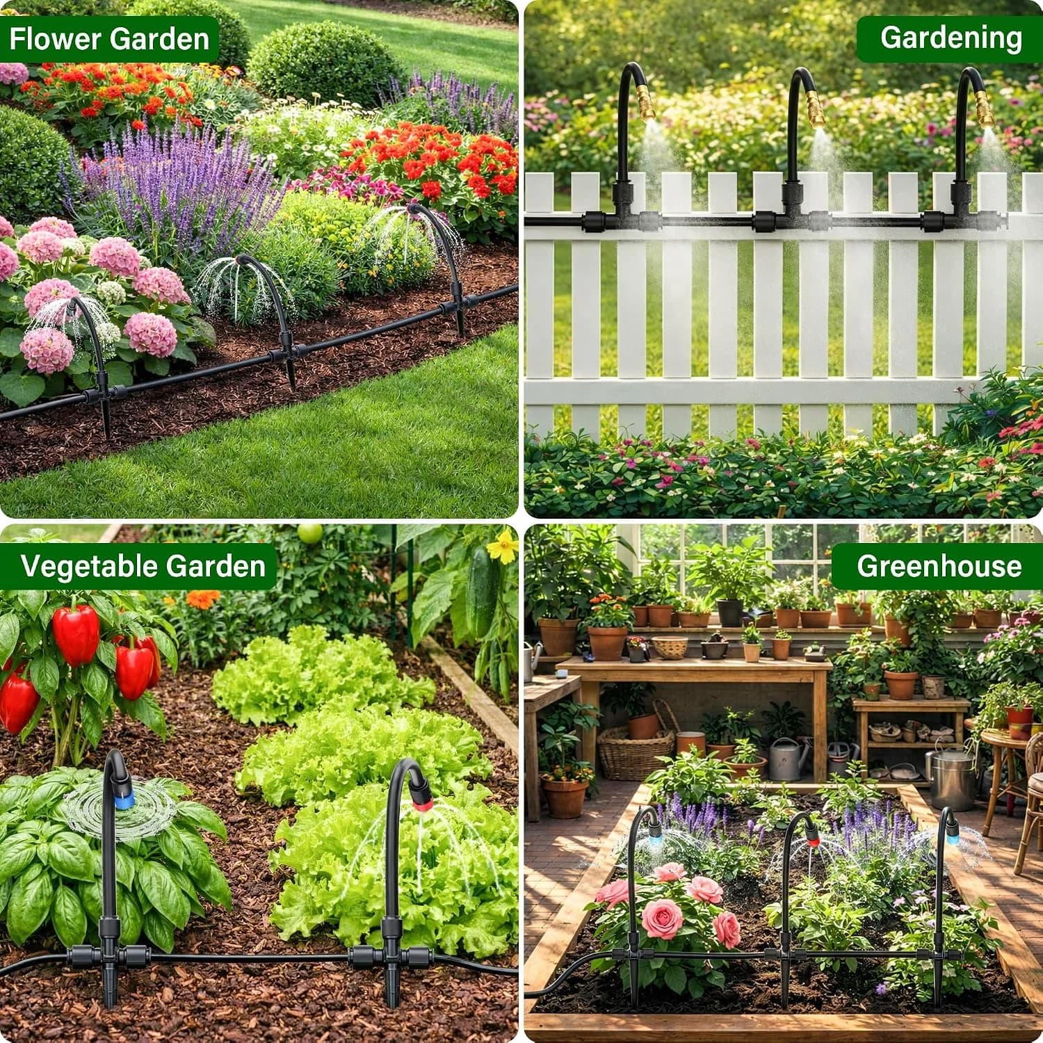 IrriNex 200 ft Garden Misting and Cooling Kit component view 6
