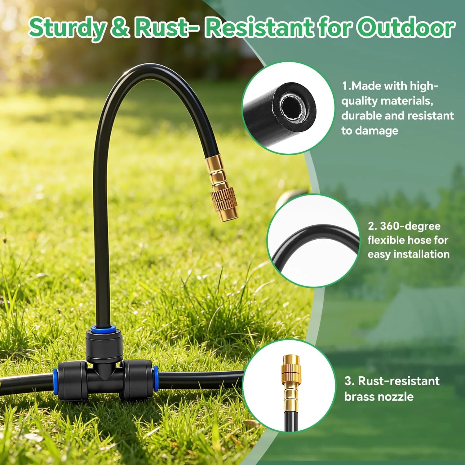 IrriNex 120 ft Drip Irrigation System Kit component view 7
