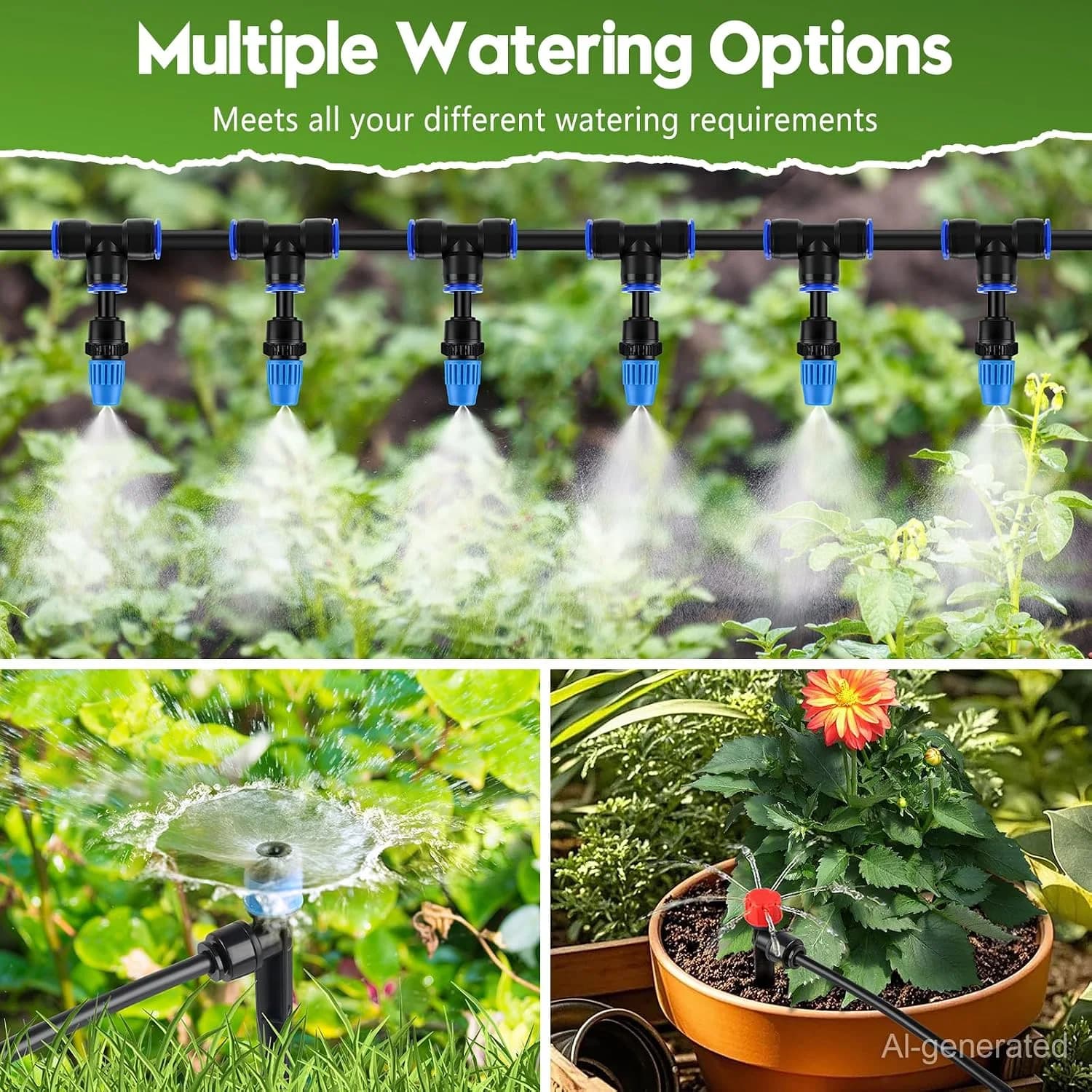IrriNex 240 ft Drip Irrigation System Kit component view 3