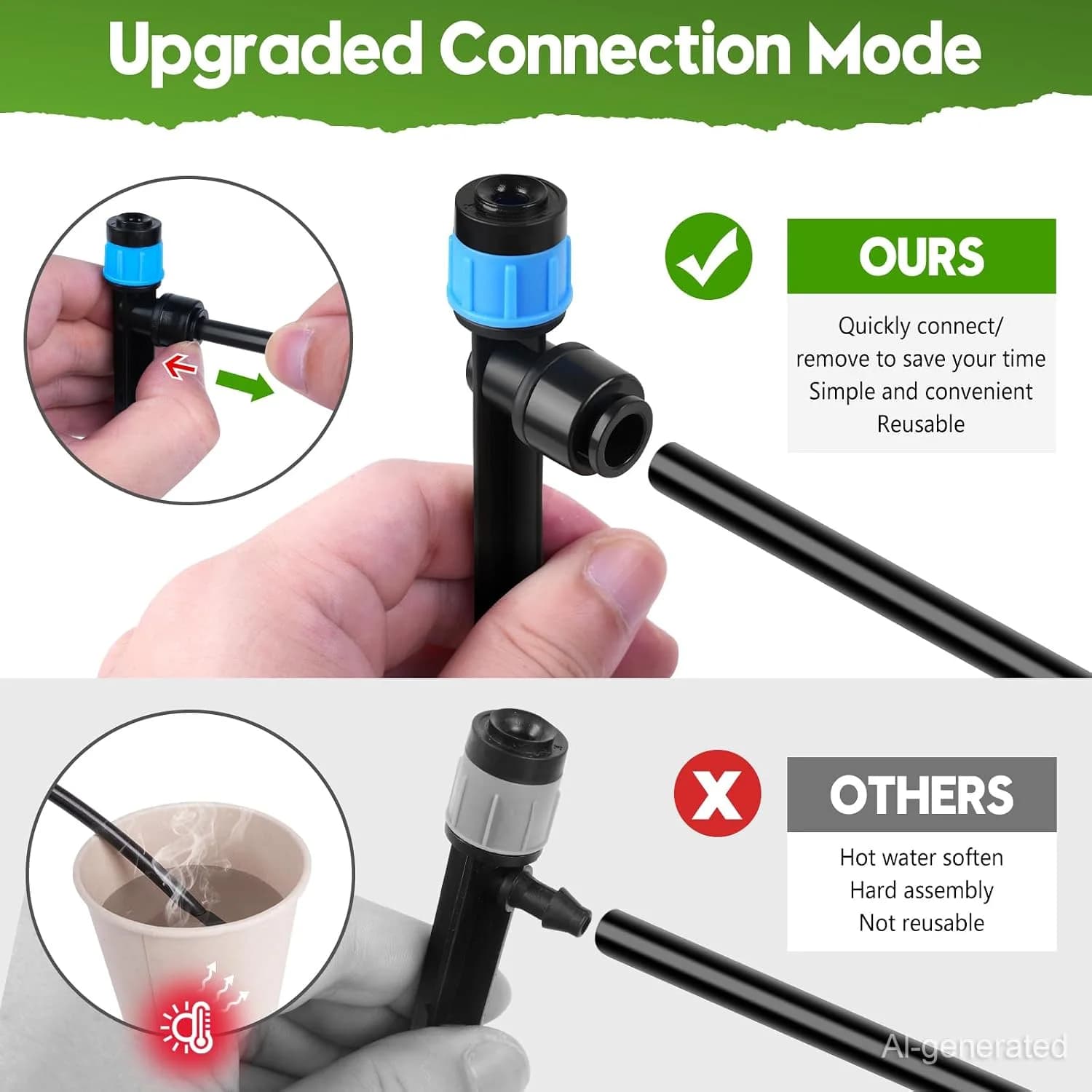 IrriNex 240 ft Drip Irrigation System Kit component view 5