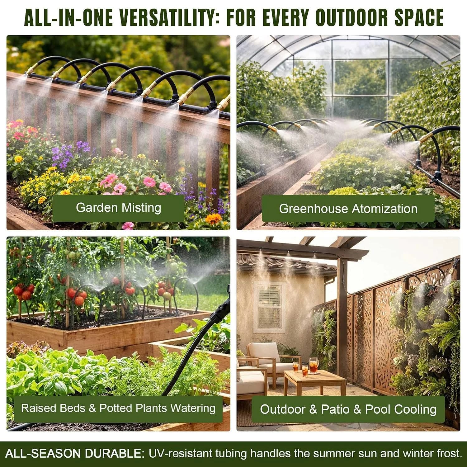 IrriNex 100 ft Garden Misting and Cooling Kit component view 7