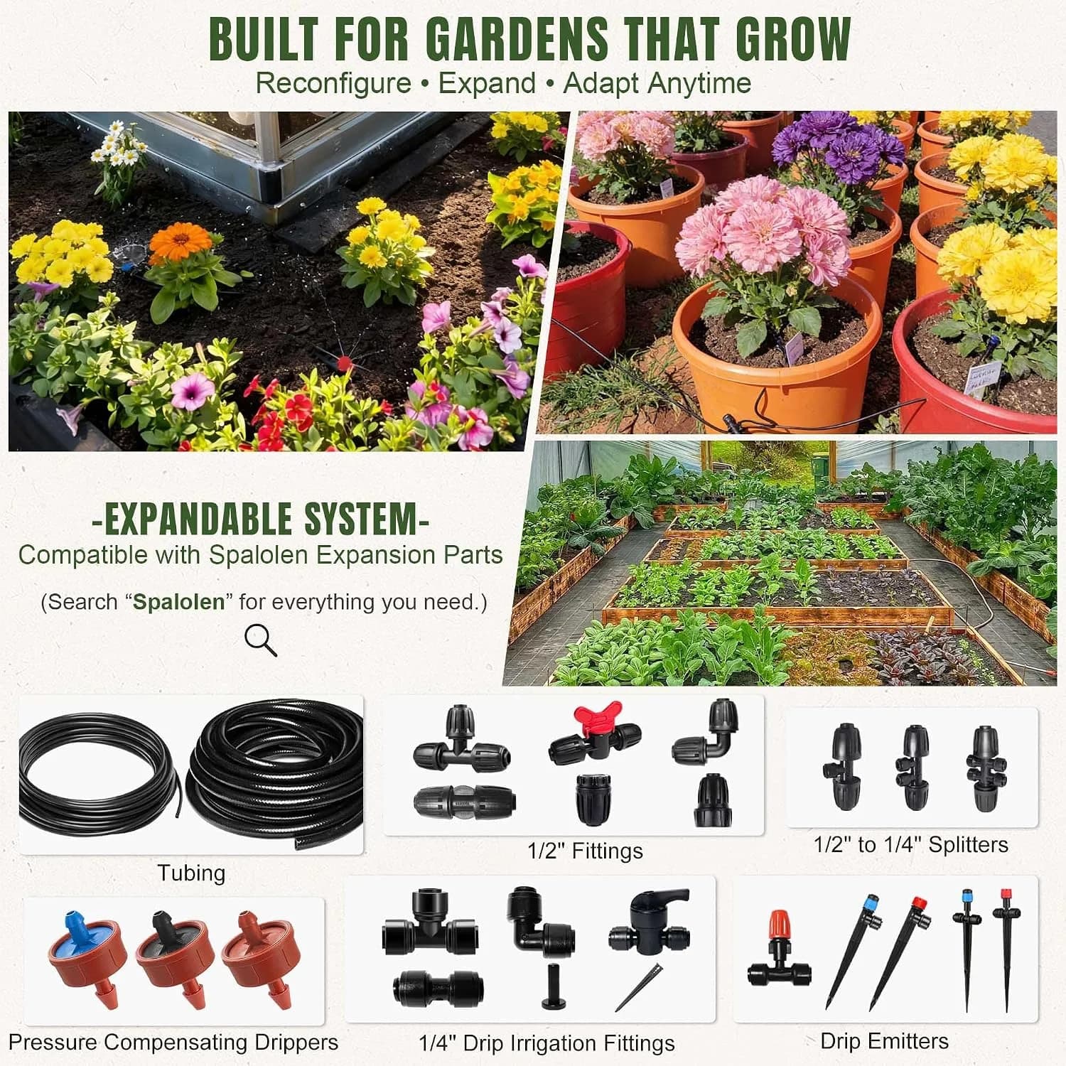IrriNex 100 ft Garden Misting and Cooling Kit component view 8
