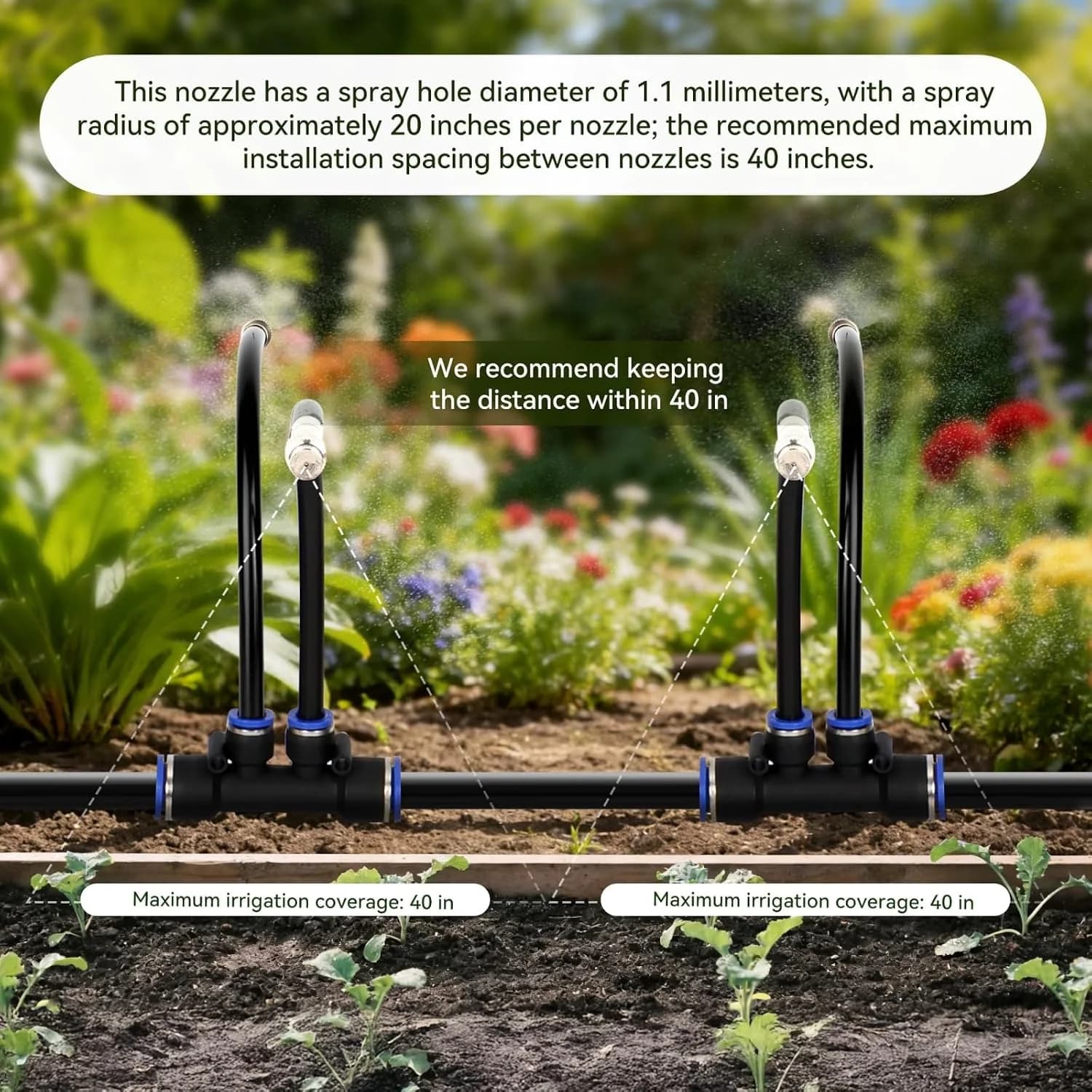 IrriNex 100 ft Drip Irrigation System Kit component view 4
