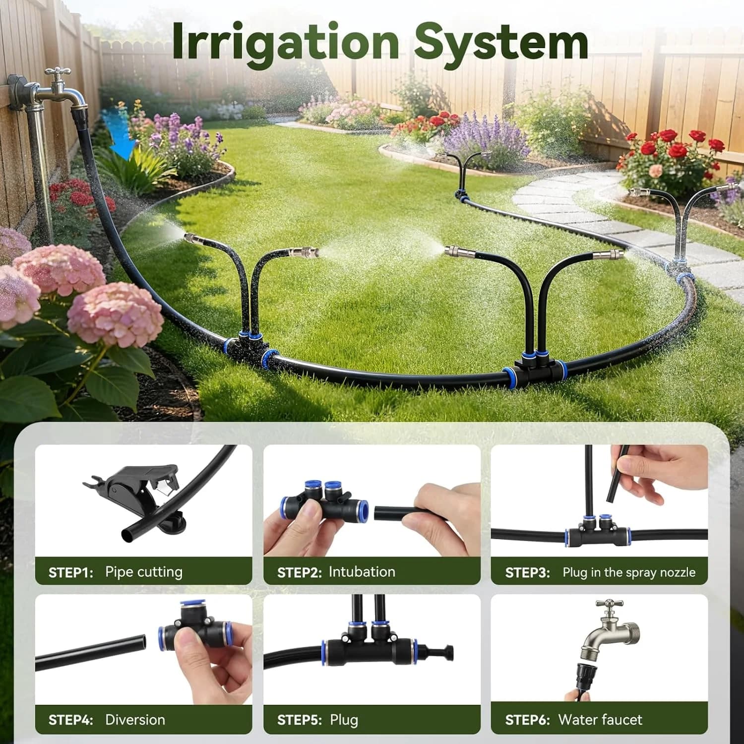 IrriNex 100 ft Drip Irrigation System Kit component view 6