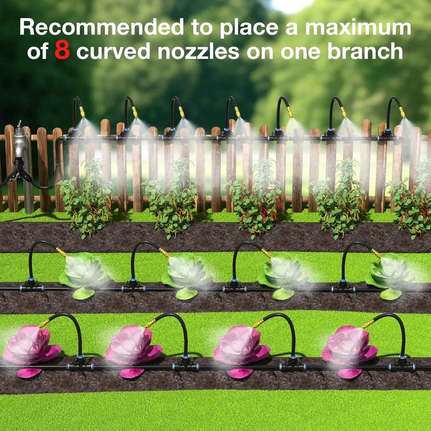 IrriNex 100 ft Drip Irrigation System Kit component view 7