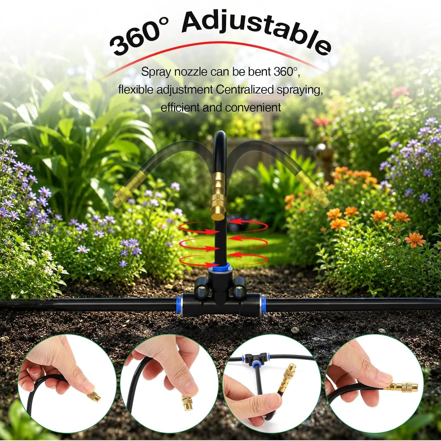 IrriNex 100 ft Drip Irrigation System Kit component view 2