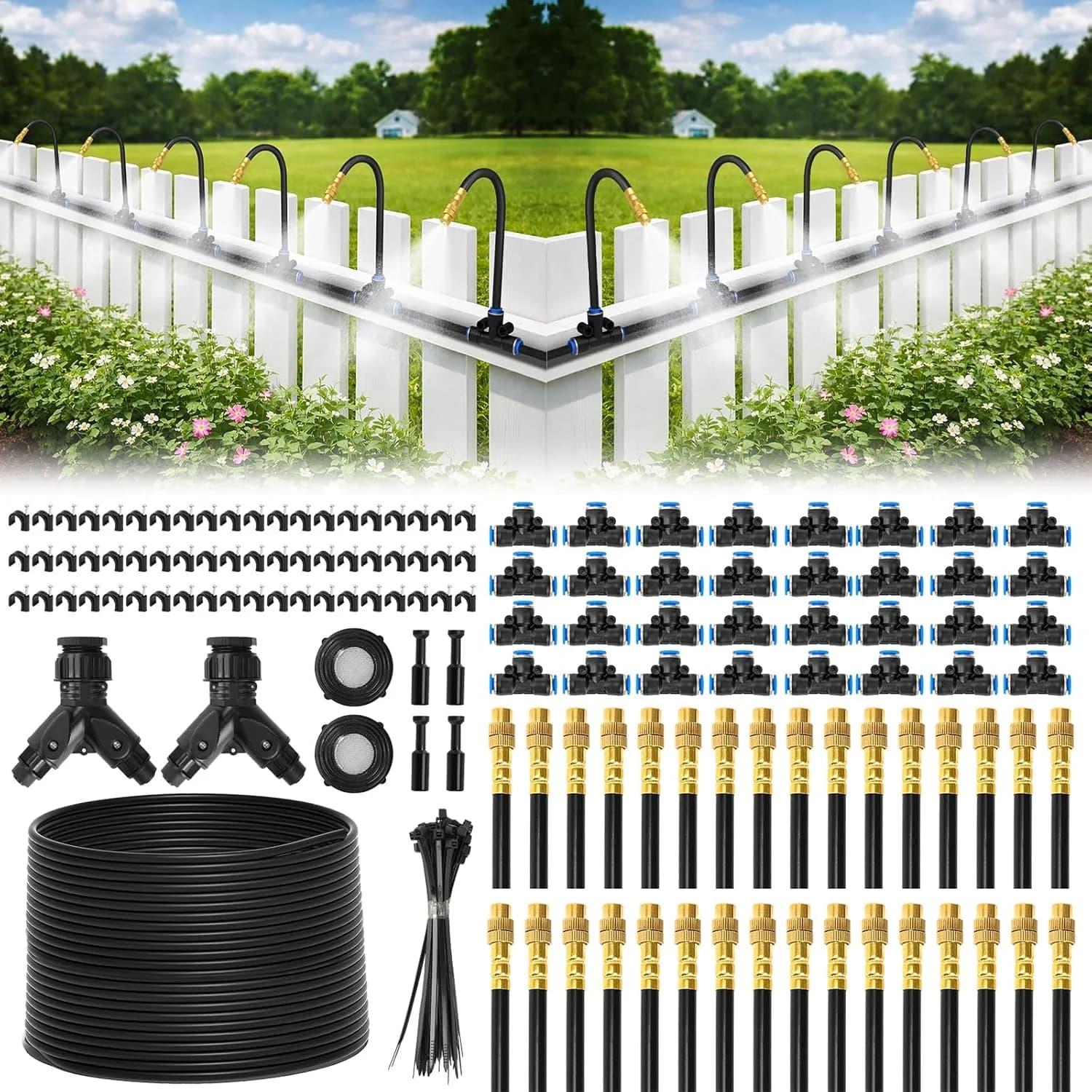 IrriNex 200 ft Drip Irrigation Kit – Model IRK-M4SYN8