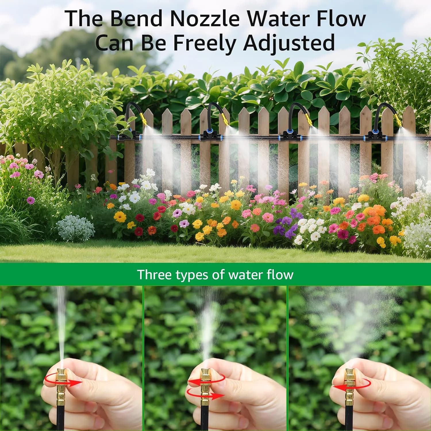 IrriNex 200 ft Drip Irrigation System Kit 7.8inch option view 3