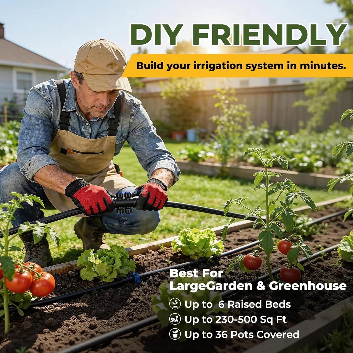 IrriNex 100 ft Drip Irrigation System Kit 230FT option view 3