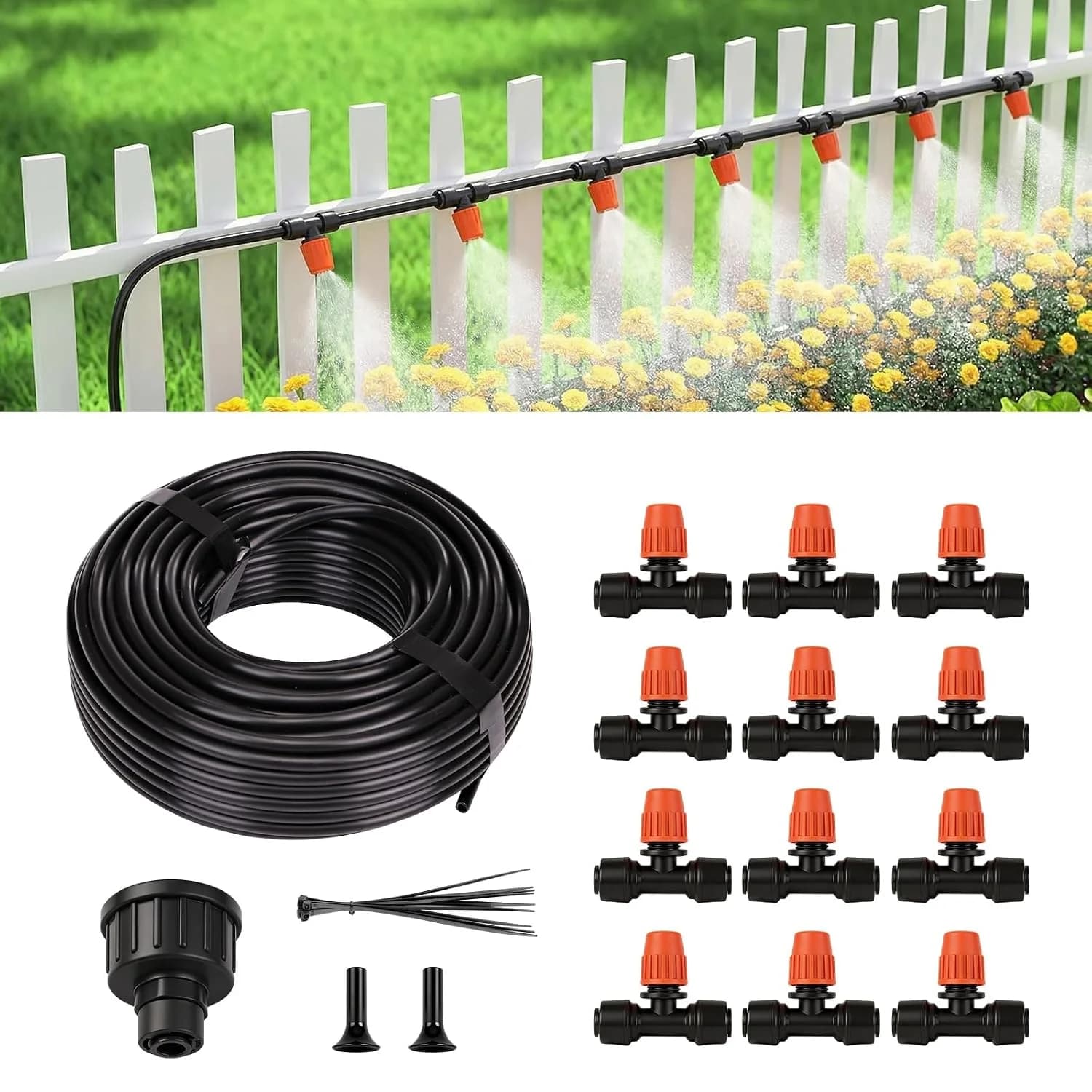IrriNex 100 ft Drip Irrigation System Kit 50FT option view 2