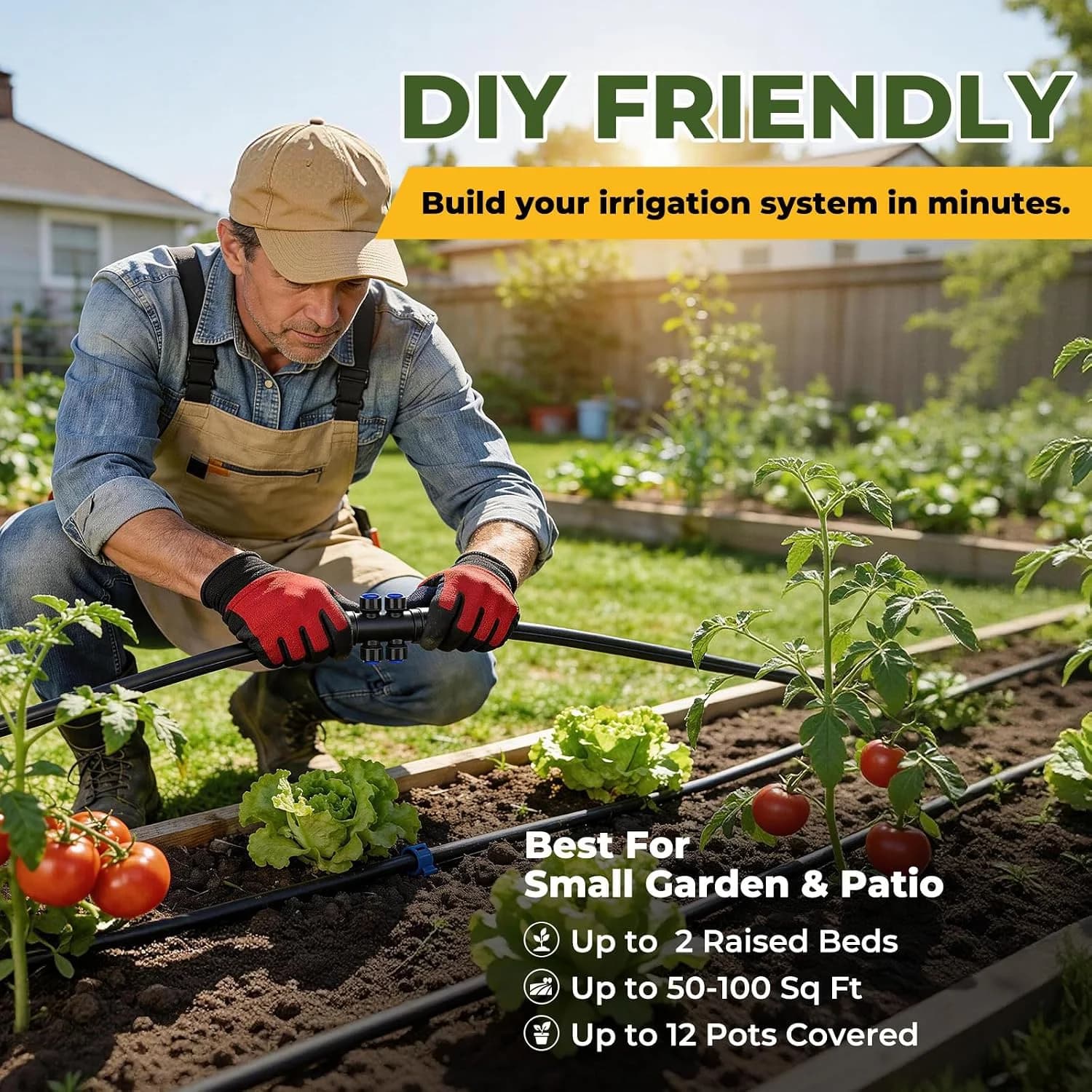 IrriNex 100 ft Drip Irrigation System Kit 50FT option view 3