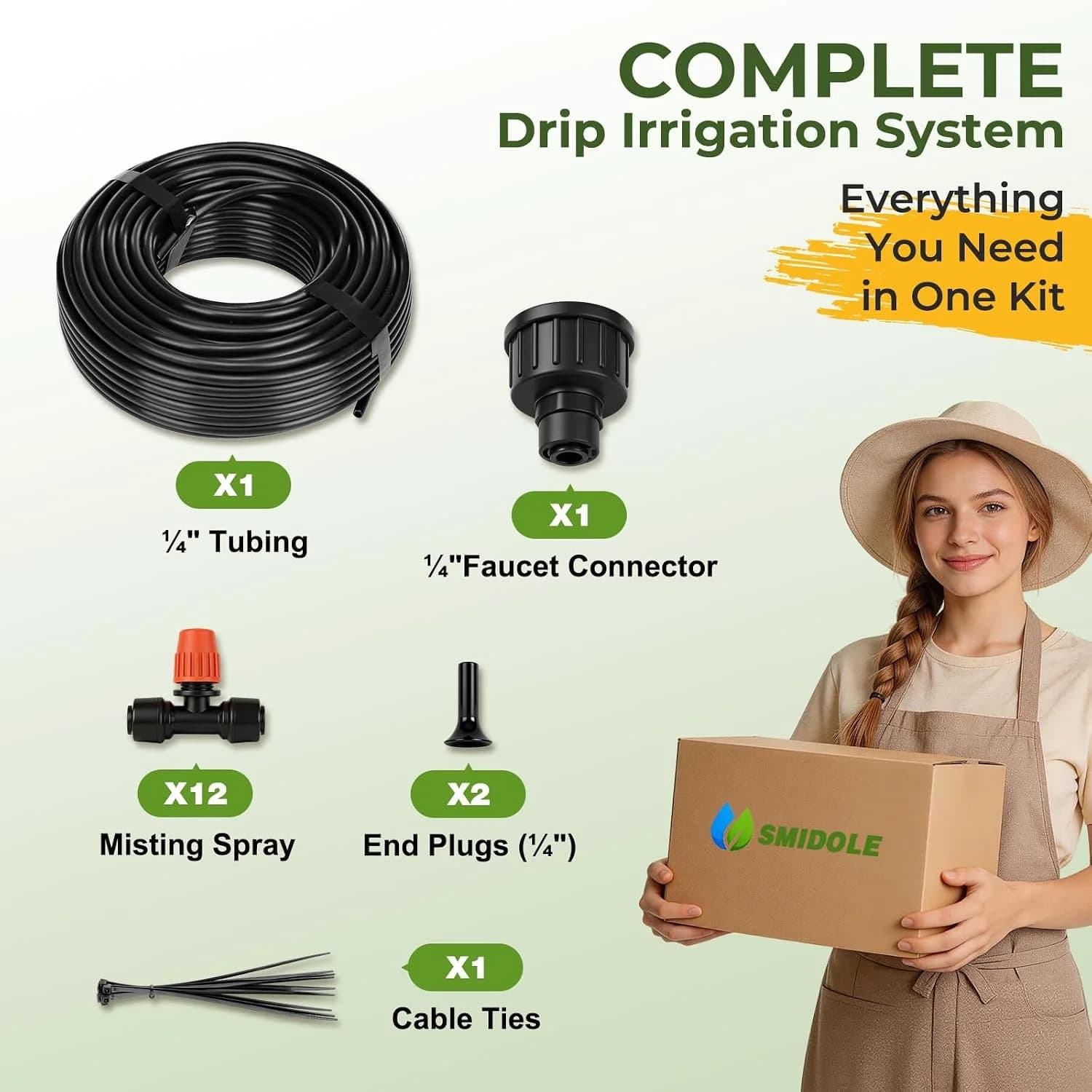 IrriNex 100 ft Drip Irrigation System Kit 50FT option view 8