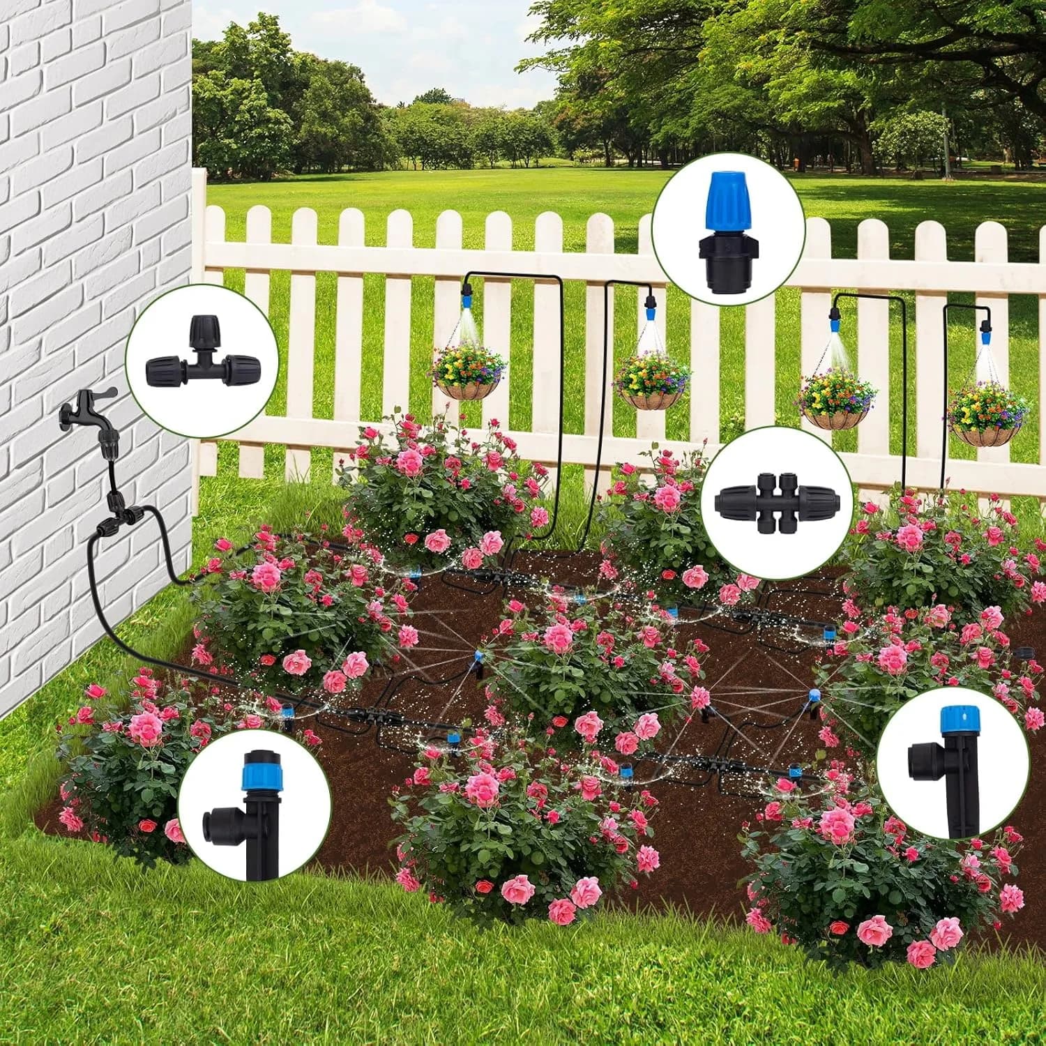 IrriNex 250 sq ft Drip Irrigation System Kit component view 2
