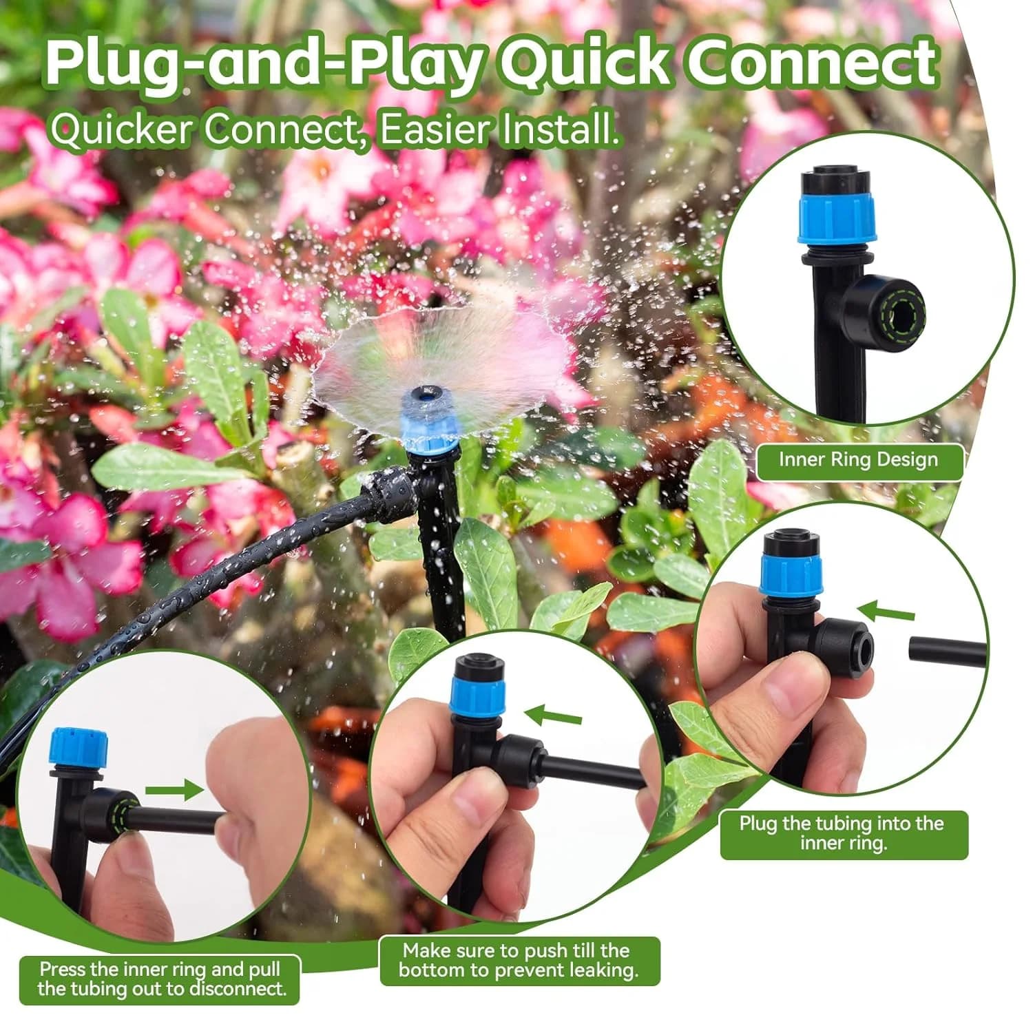 IrriNex 250 sq ft Drip Irrigation System Kit component view 3