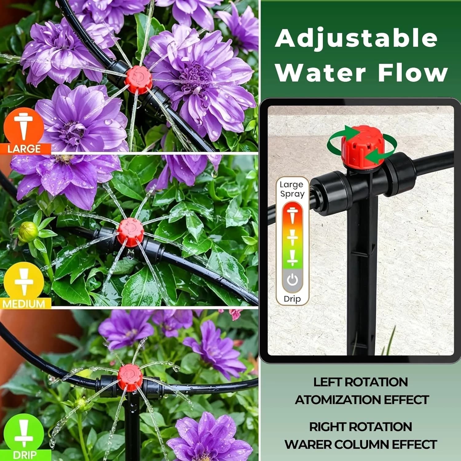 IrriNex 50 ft Drip Irrigation System Kit 120FT option view 4