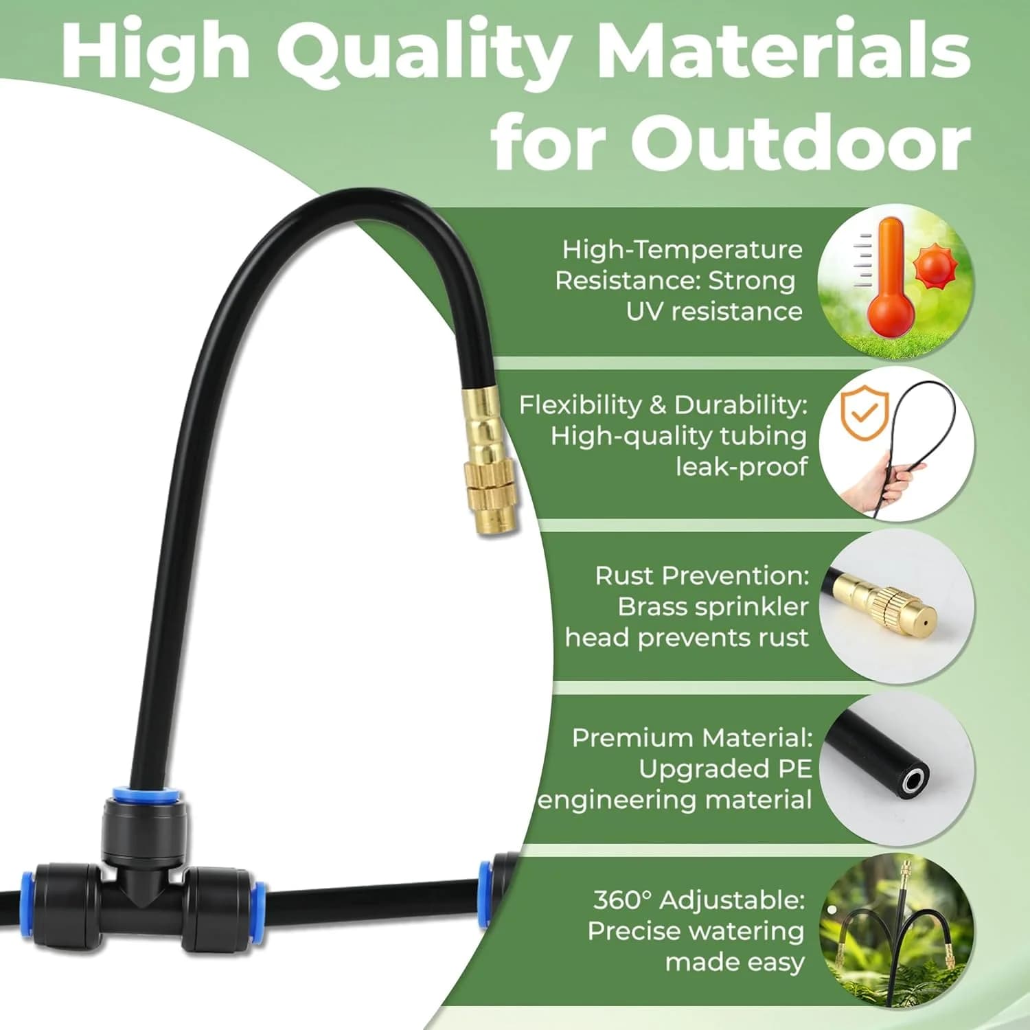 IrriNex 50 ft Drip Irrigation System Kit 120FT option view 6
