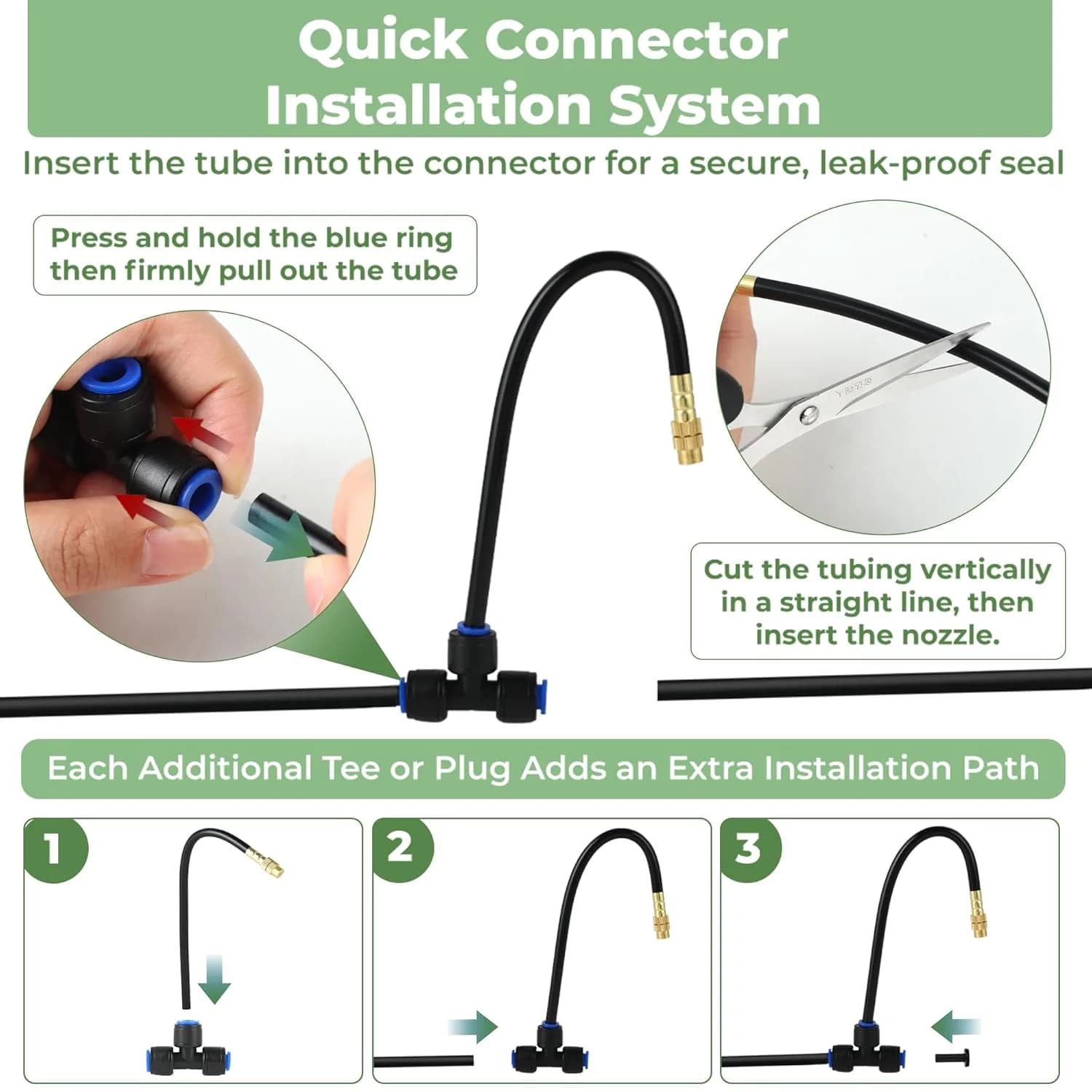 IrriNex 50 ft Drip Irrigation System Kit component view 7