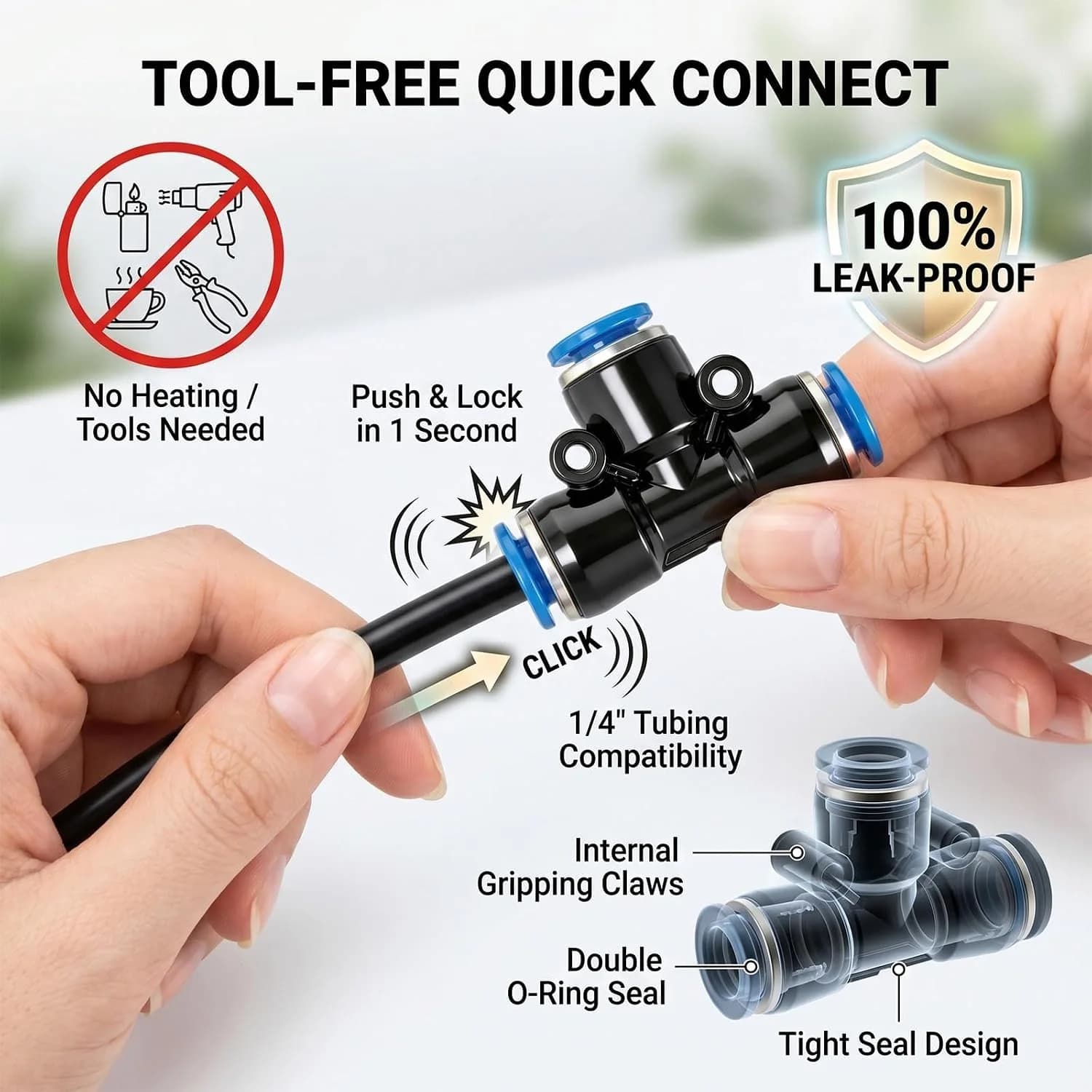 IrriNex 100 ft Drip Irrigation System Kit component view 4