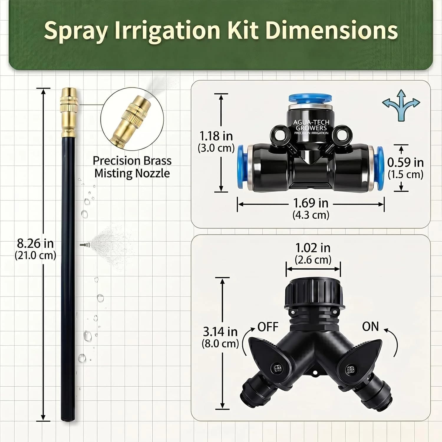 IrriNex 100 ft Drip Irrigation System Kit component view 7