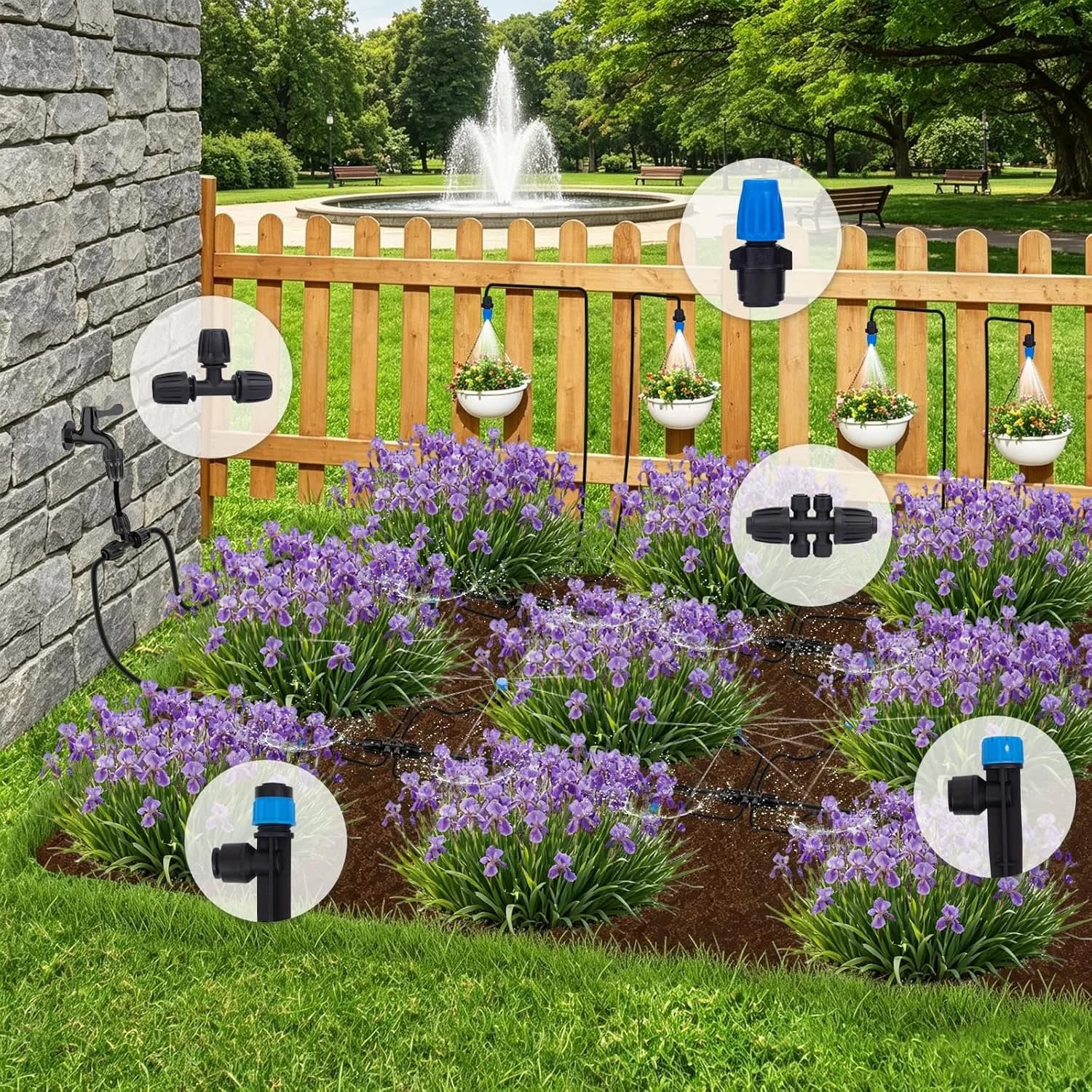 IrriNex 240 ft Drip Irrigation System Kit component view 2