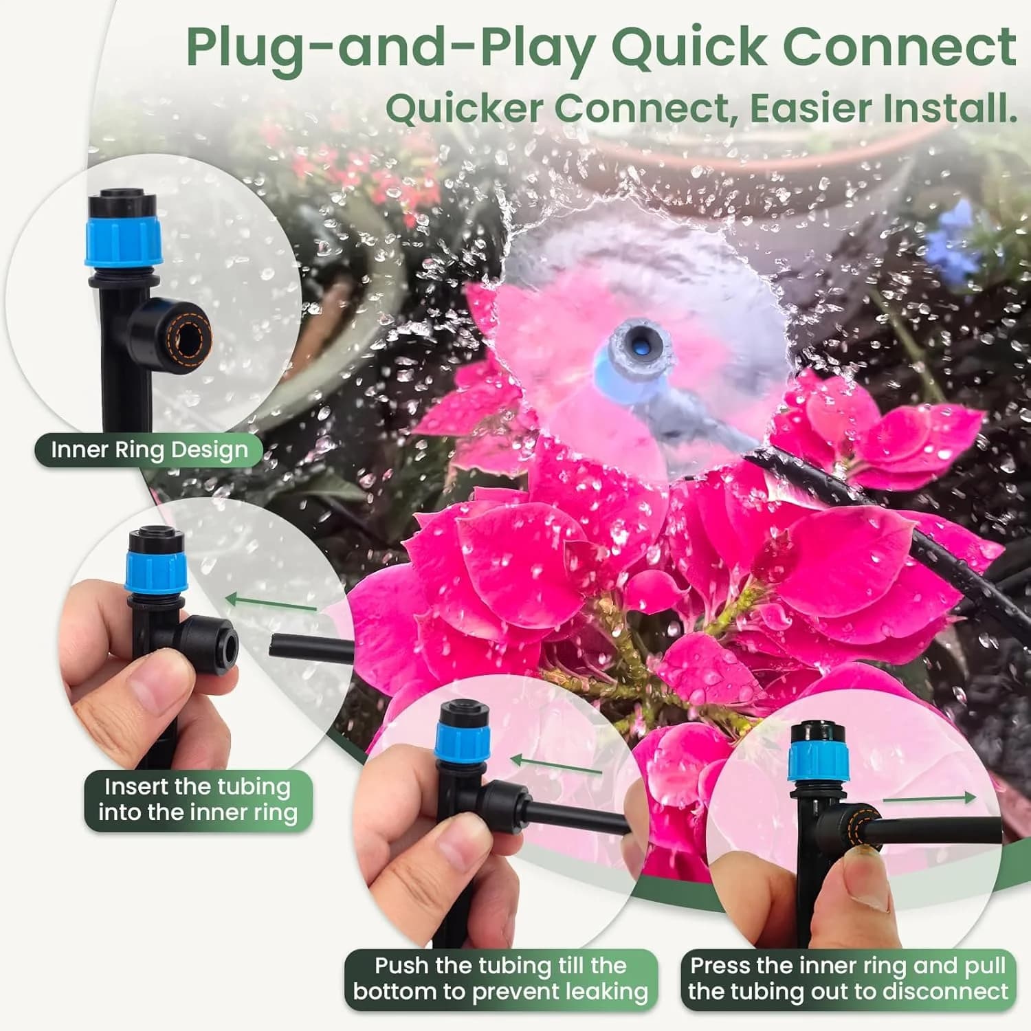 IrriNex 240 ft Drip Irrigation System Kit component view 4