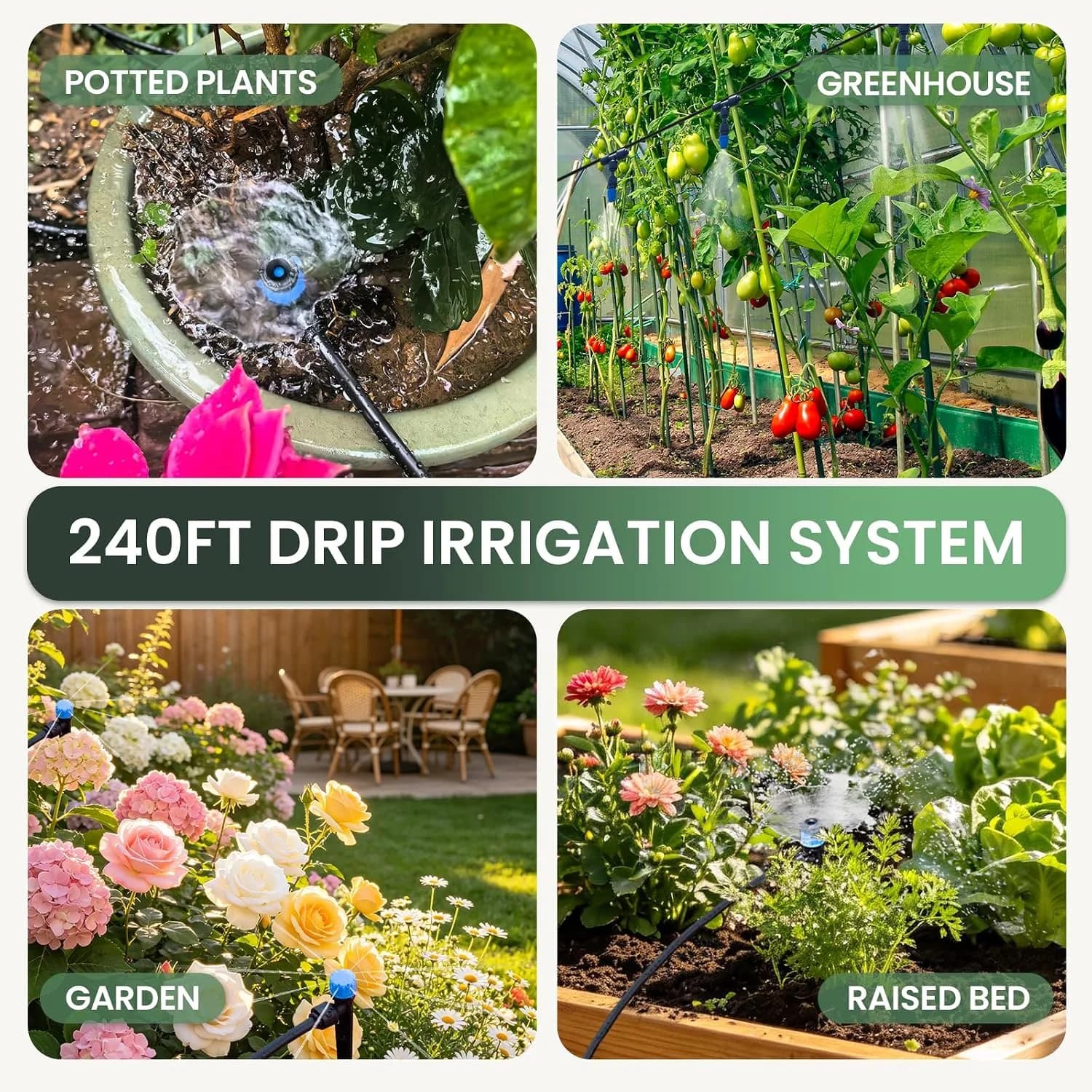 IrriNex 240 ft Drip Irrigation System Kit component view 7