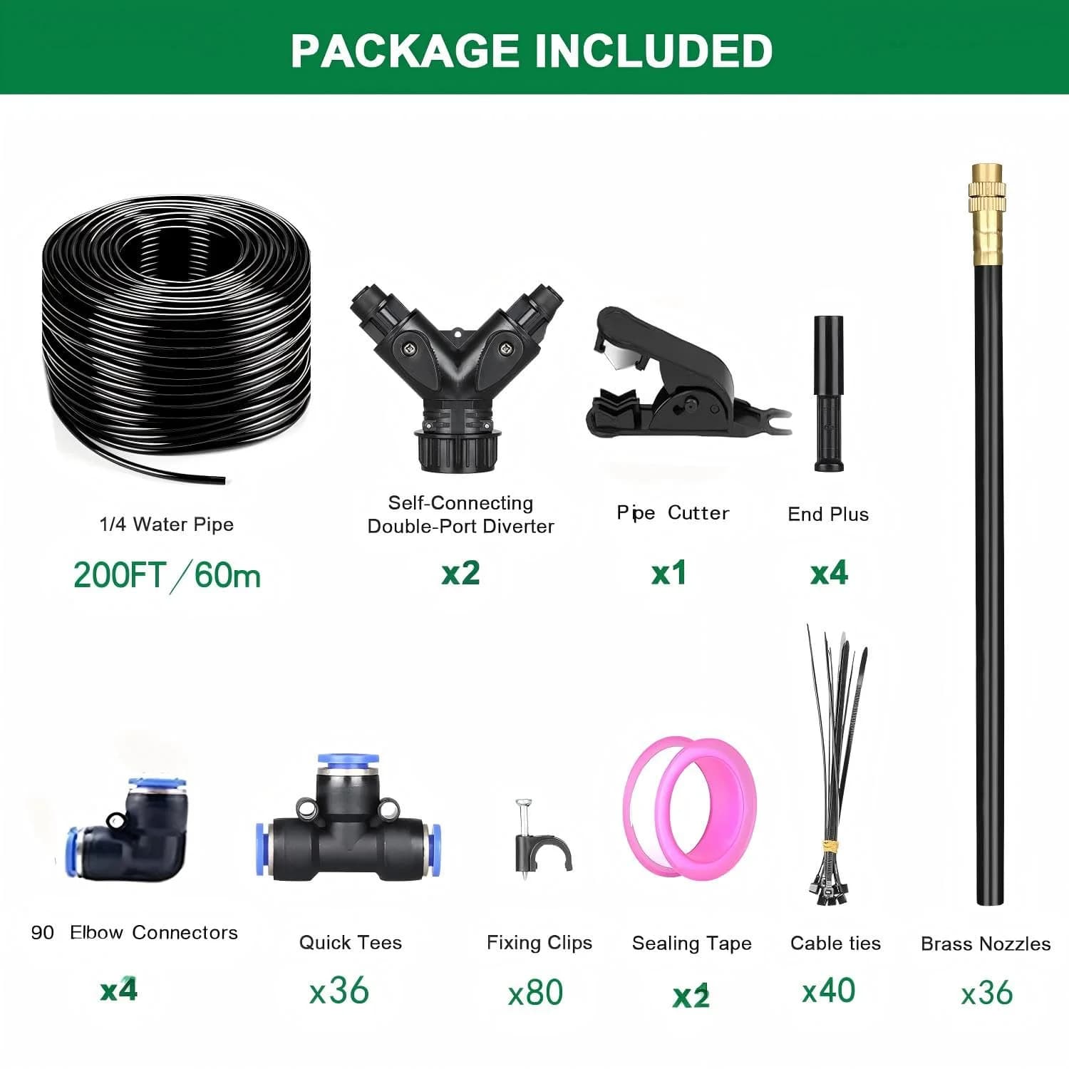 IrriNex 200 ft Drip Irrigation System Kit component view 3