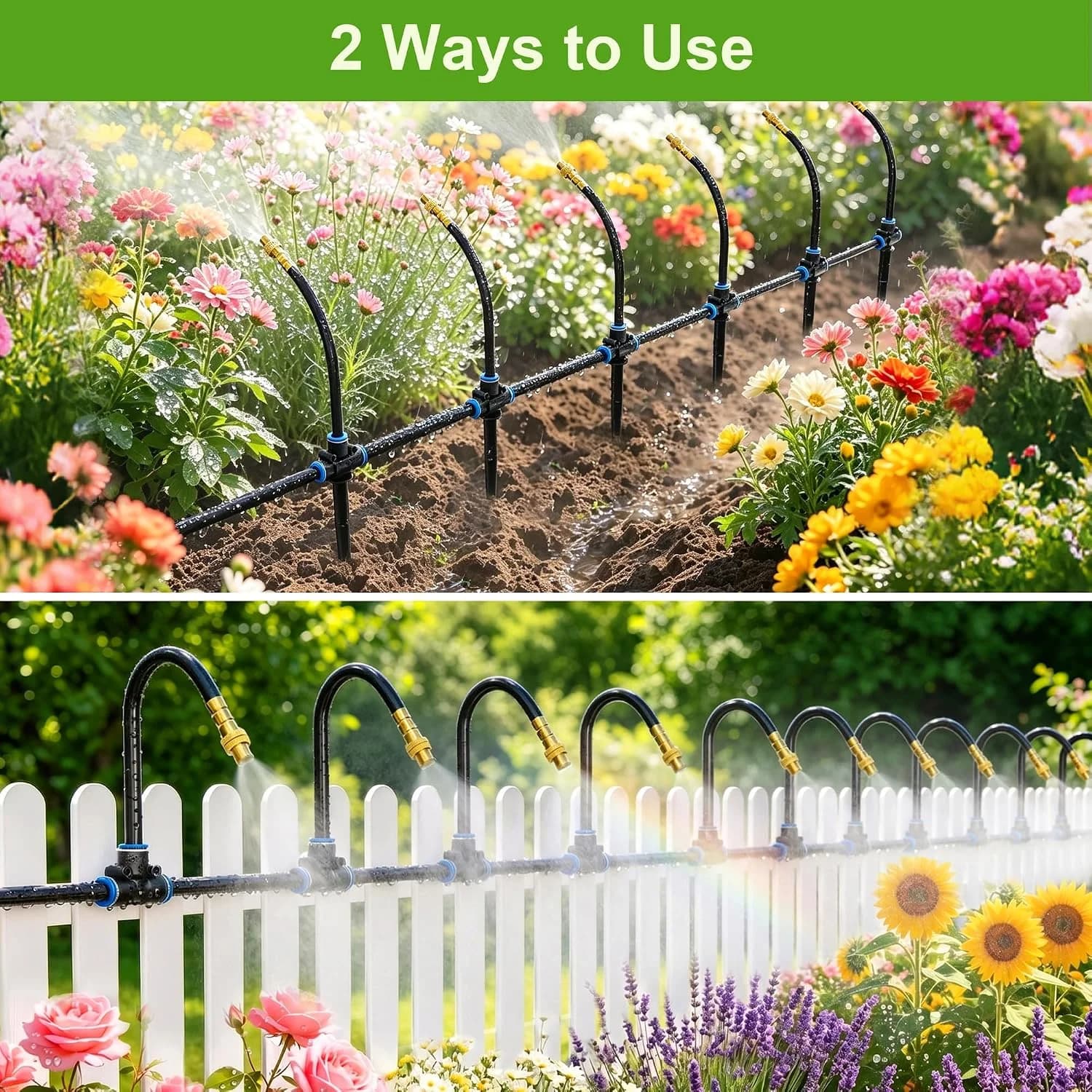 IrriNex 100 ft Garden Misting and Cooling Kit component view 3