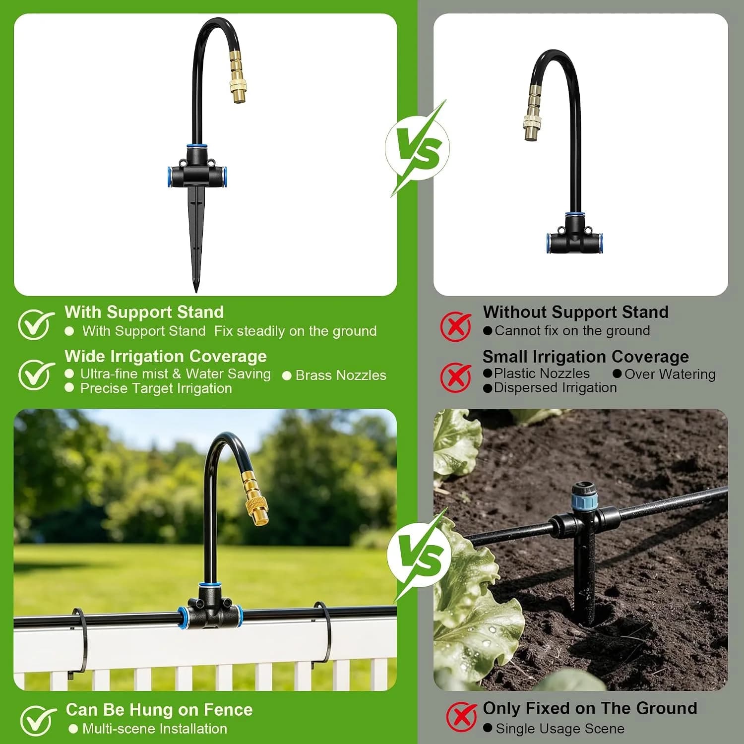 IrriNex 100 ft Garden Misting and Cooling Kit component view 4
