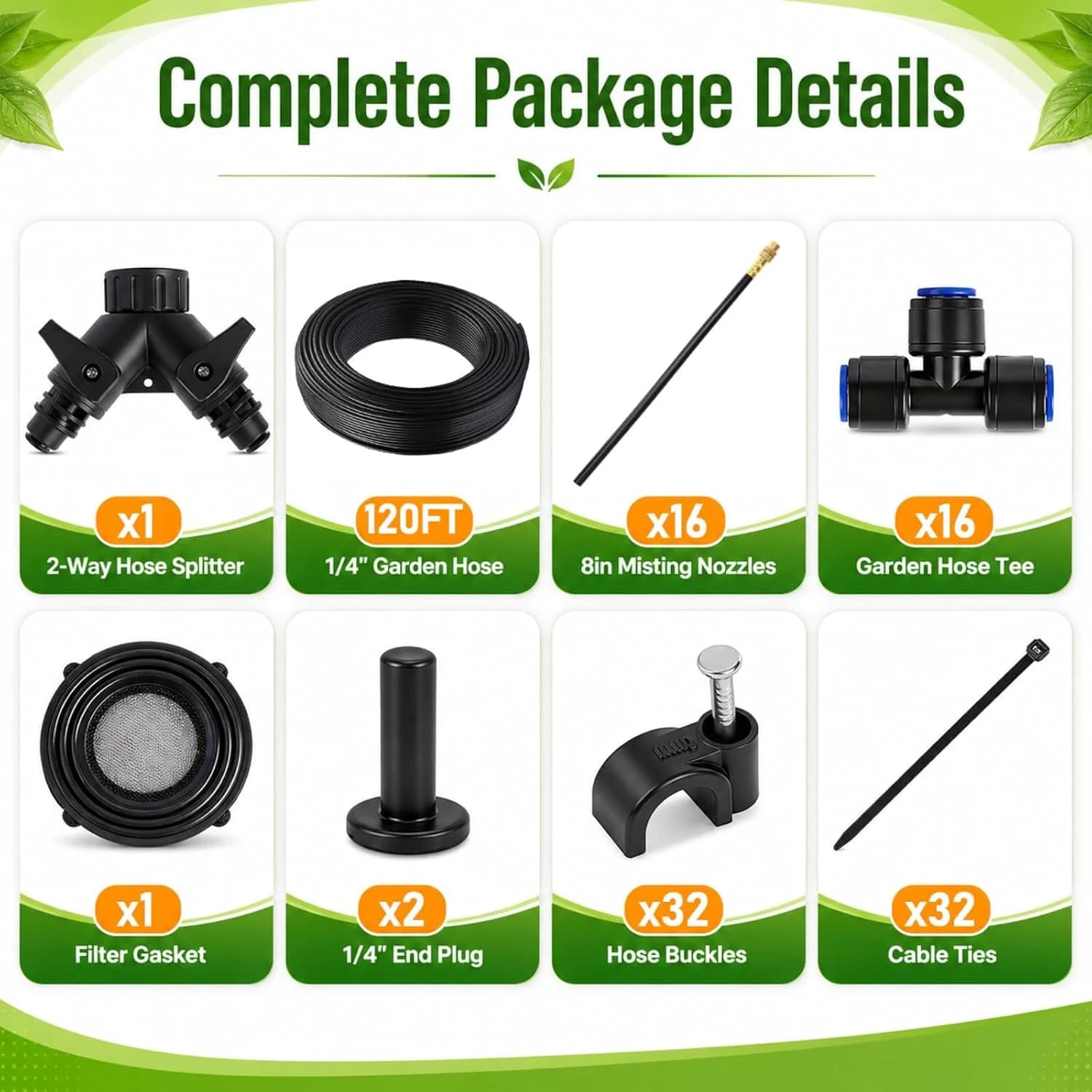 IrriNex 120 ft Drip Irrigation System Kit component view 8