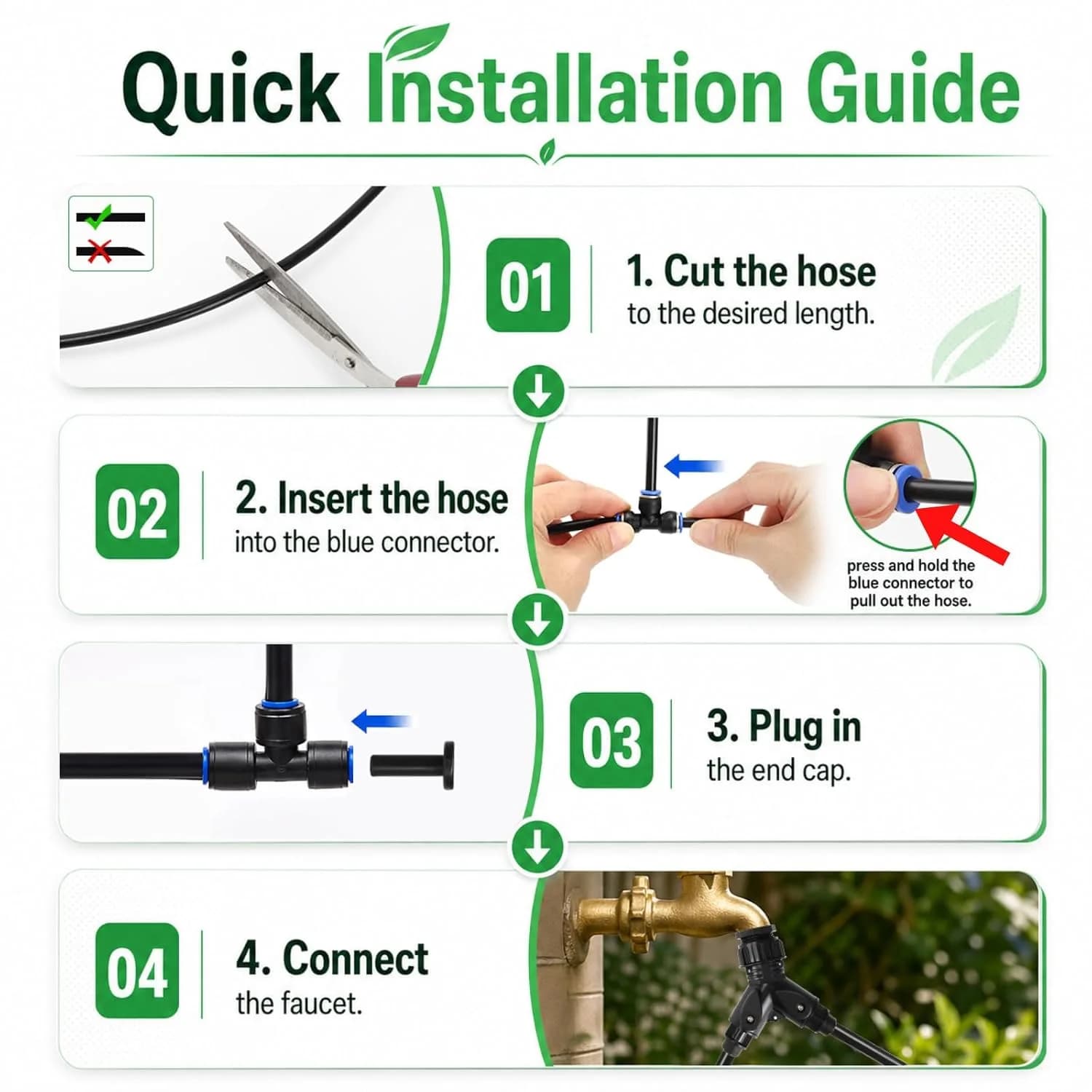 IrriNex 240 ft Drip Irrigation System Kit component view 6