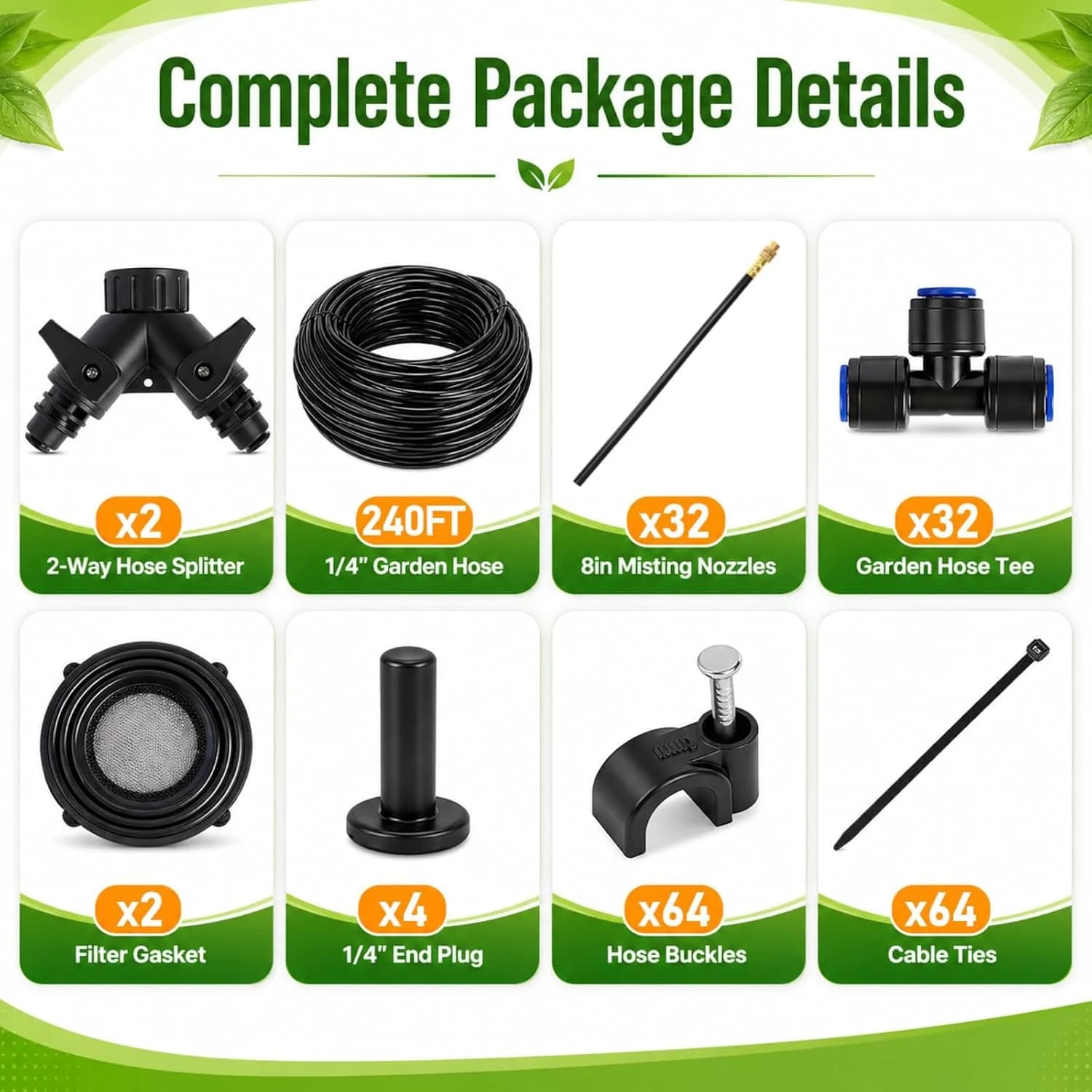 IrriNex 240 ft Drip Irrigation System Kit component view 8