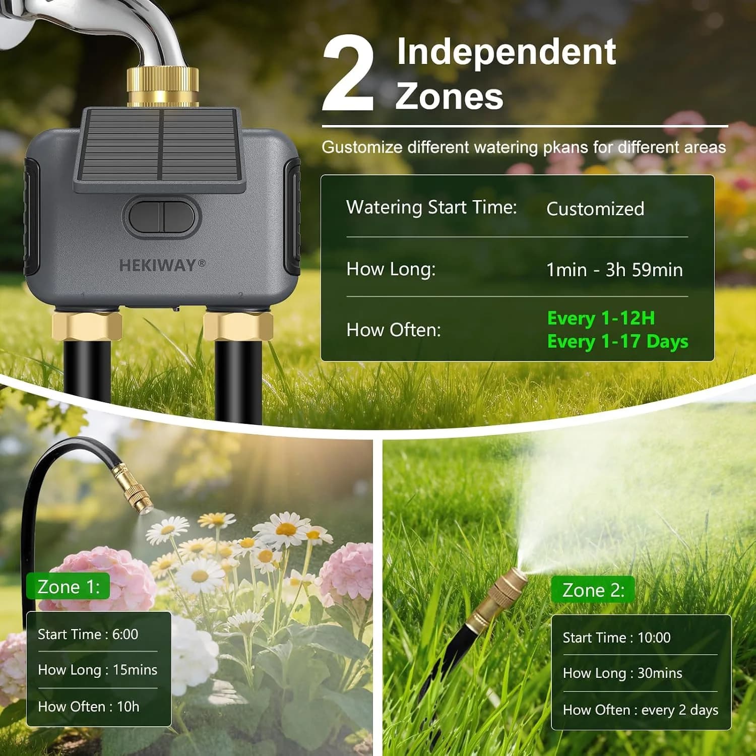 IrriNex 120 ft Drip Irrigation System Kit component view 3