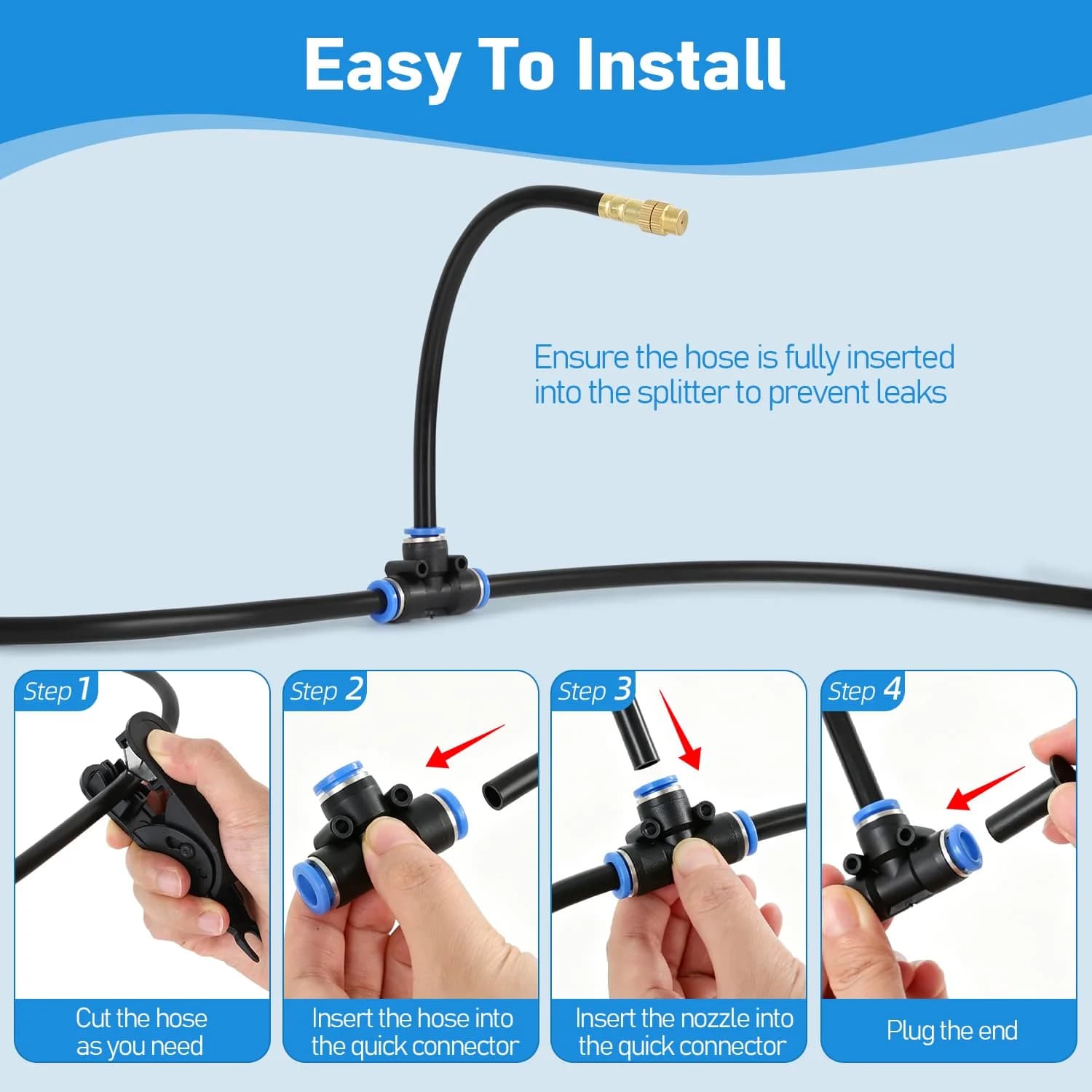 IrriNex 50 ft Drip Irrigation System Kit component view 6