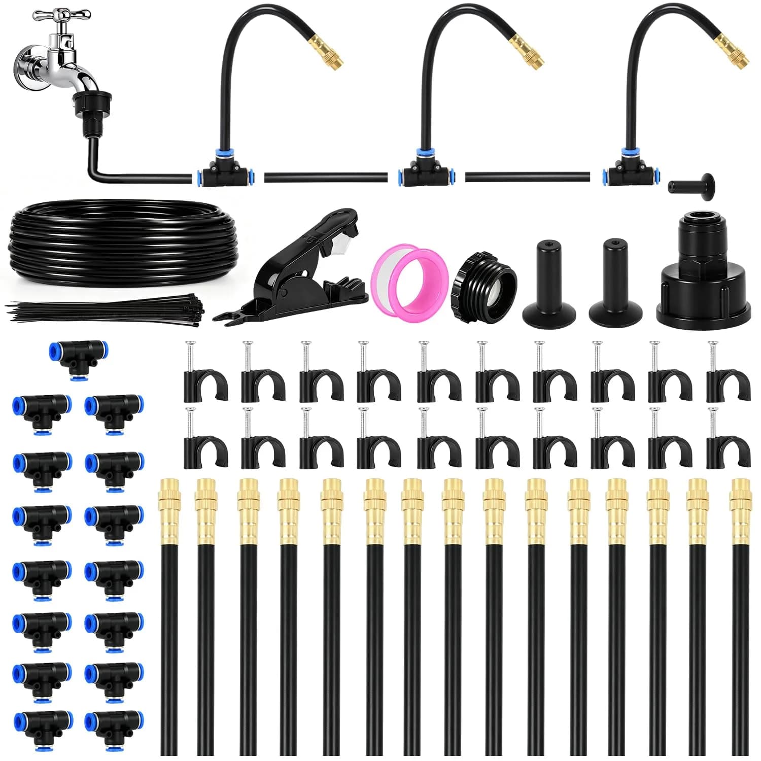 IrriNex Quick-Connect Garden Drip Irrigation System Kit – Model IRK-KG1TF6