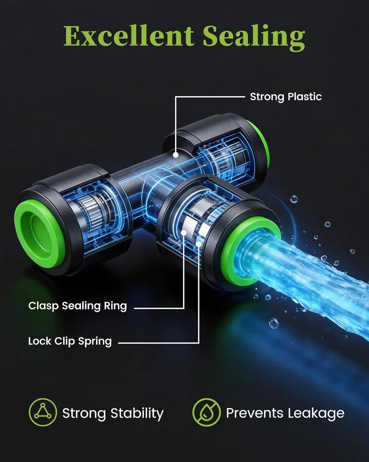 IrriNex 100 ft Drip Irrigation System Kit component view 8