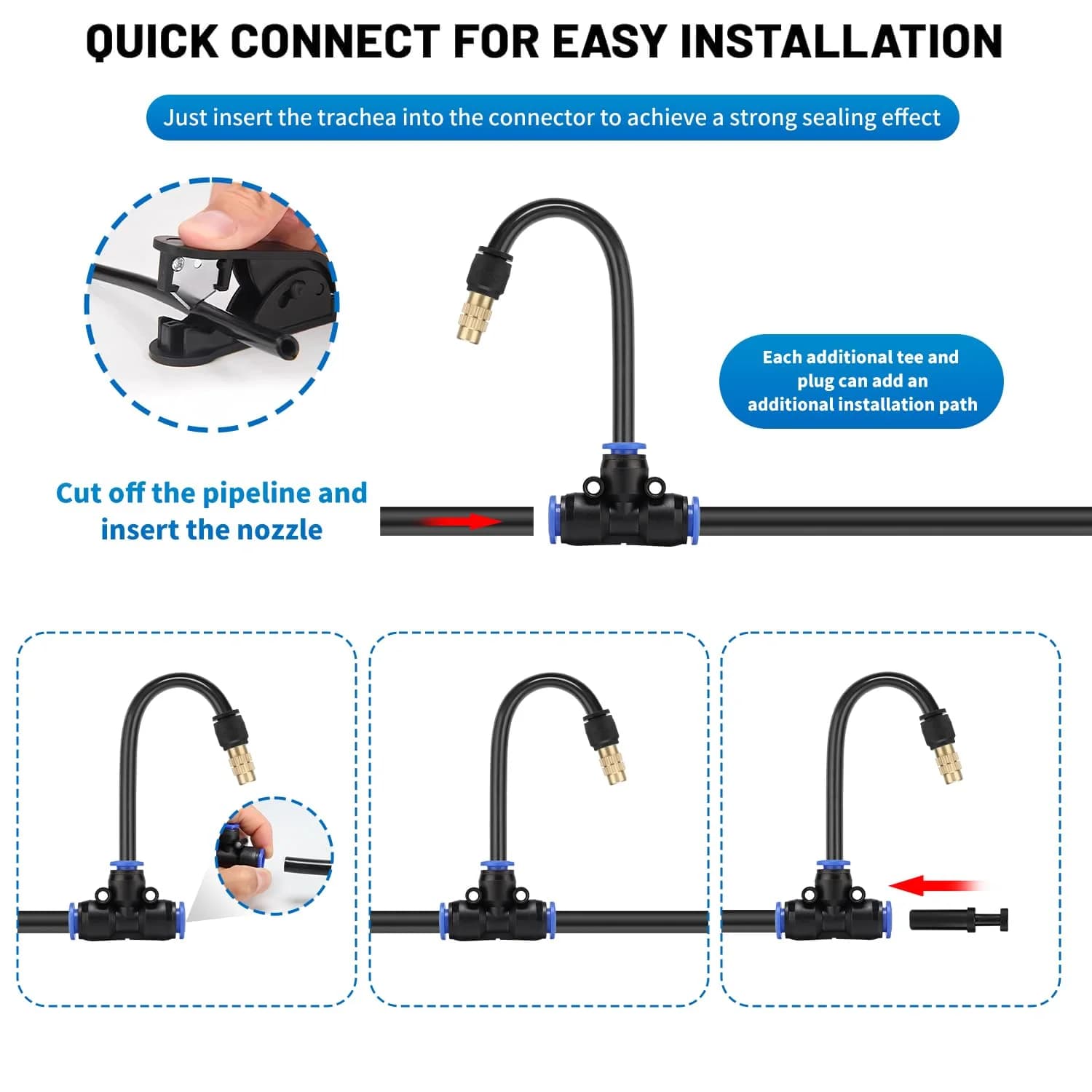 IrriNex 30 ft Drip Irrigation System Kit component view 3